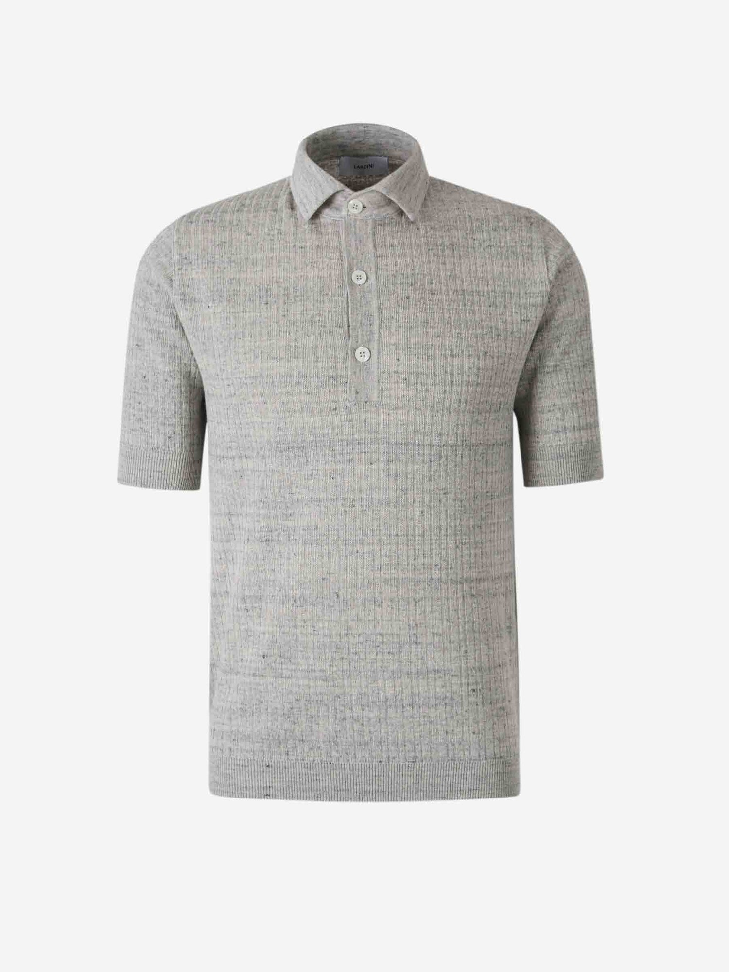 Lardini Hombre Barcelona Polo Punto Algodón color Gris Claro sku 552-001545 01 - Foto 1