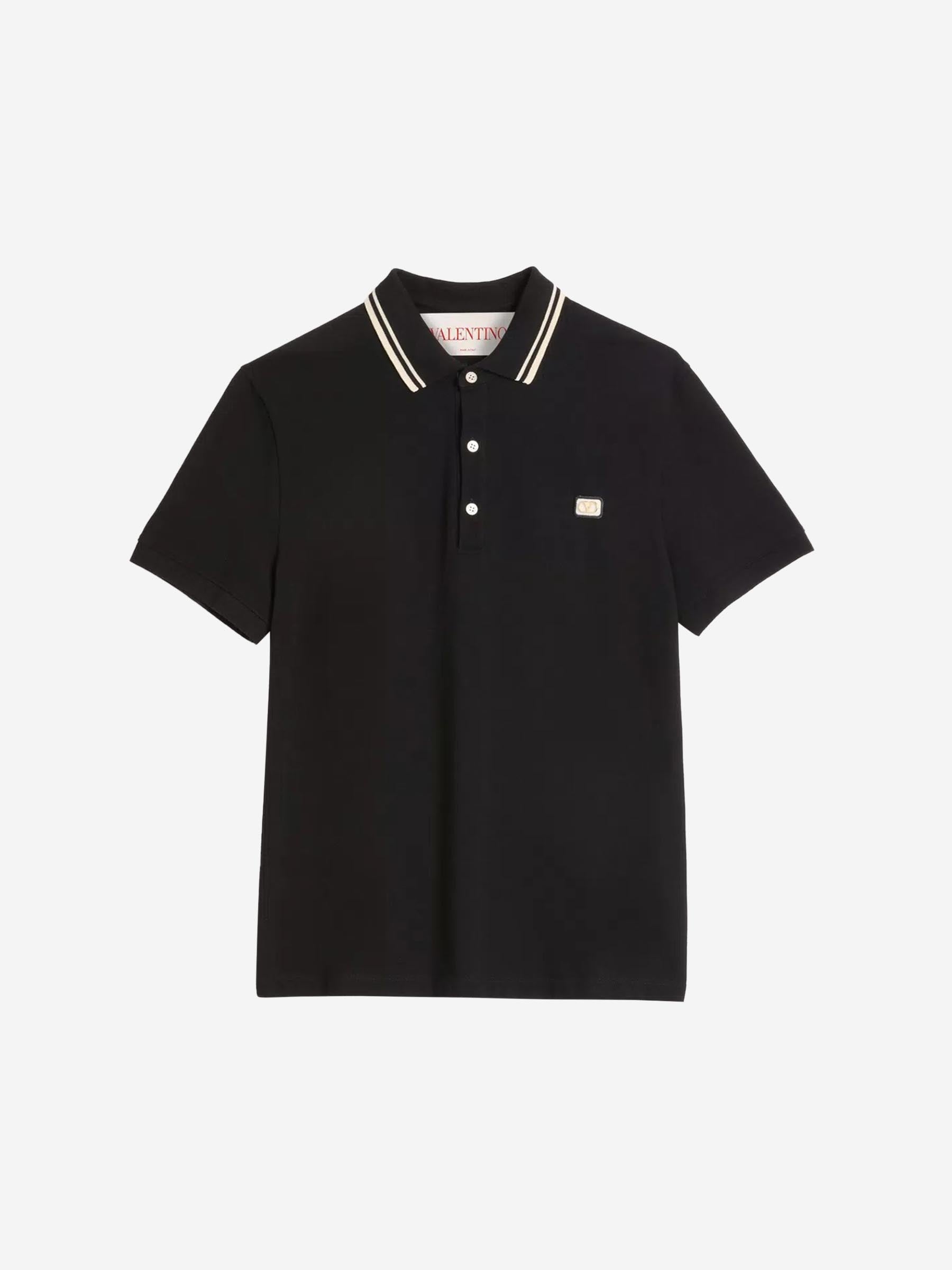 Outlet online Valentino Hombre Polo Logo Algodón color Negro sku 552-001549 00 - Foto 1