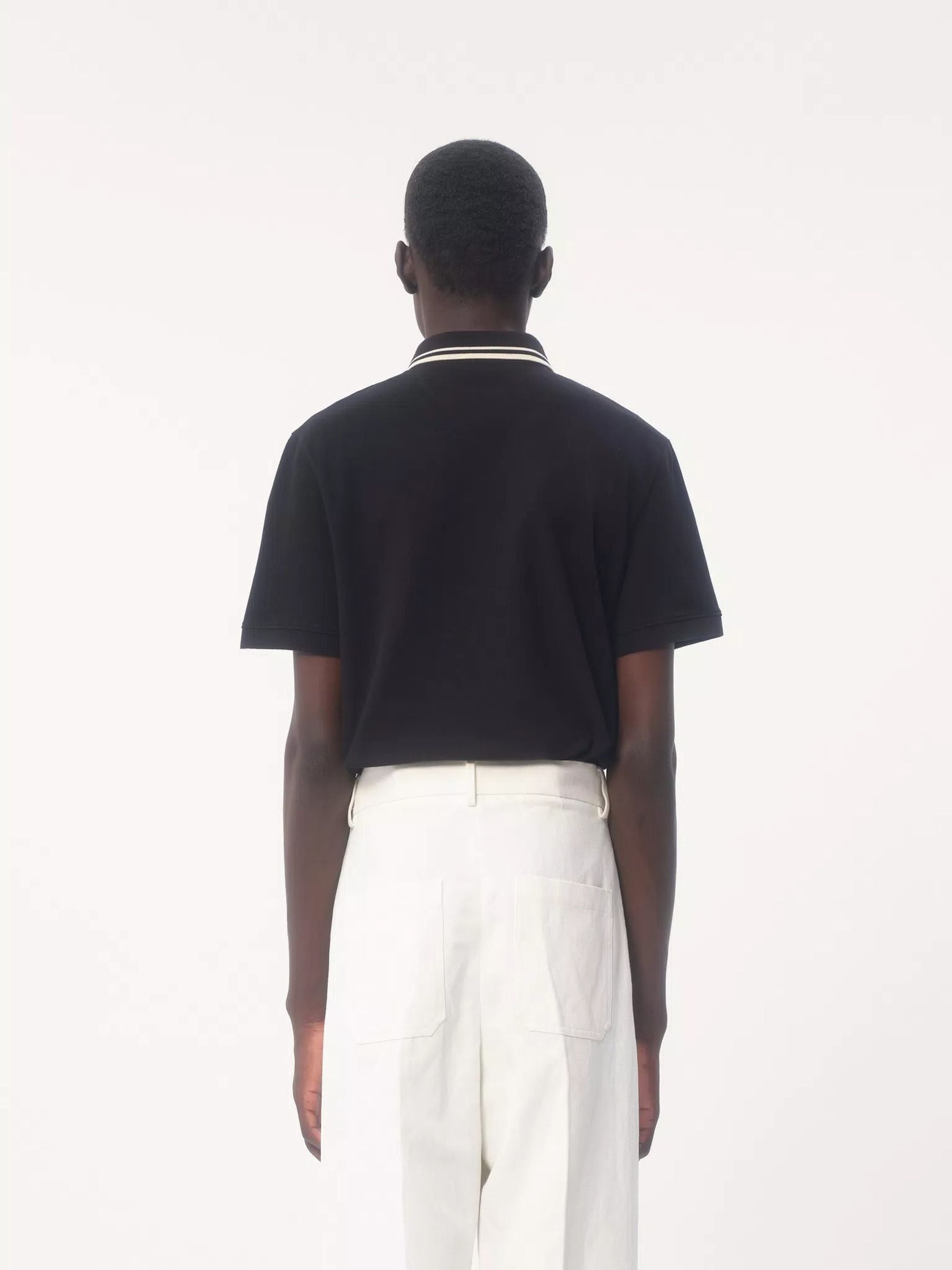 Valentino Hombre Barcelona Polo Logo Algodón color Negro sku 552-001549 00 - Foto 3