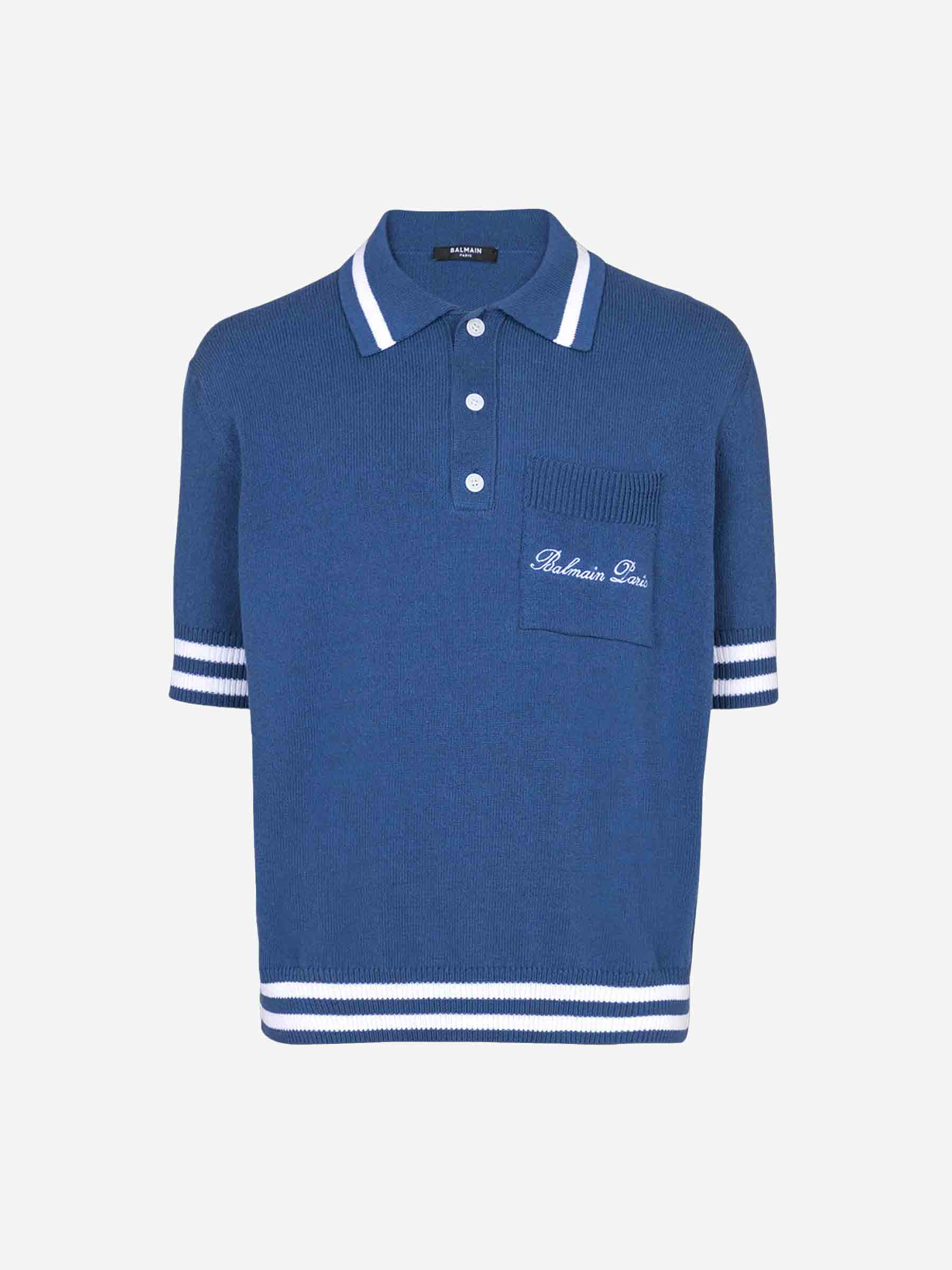 Balmain Hombre Barcelona Polo Punto Logo color Azul Marino sku 552-001557 01 - Foto 1