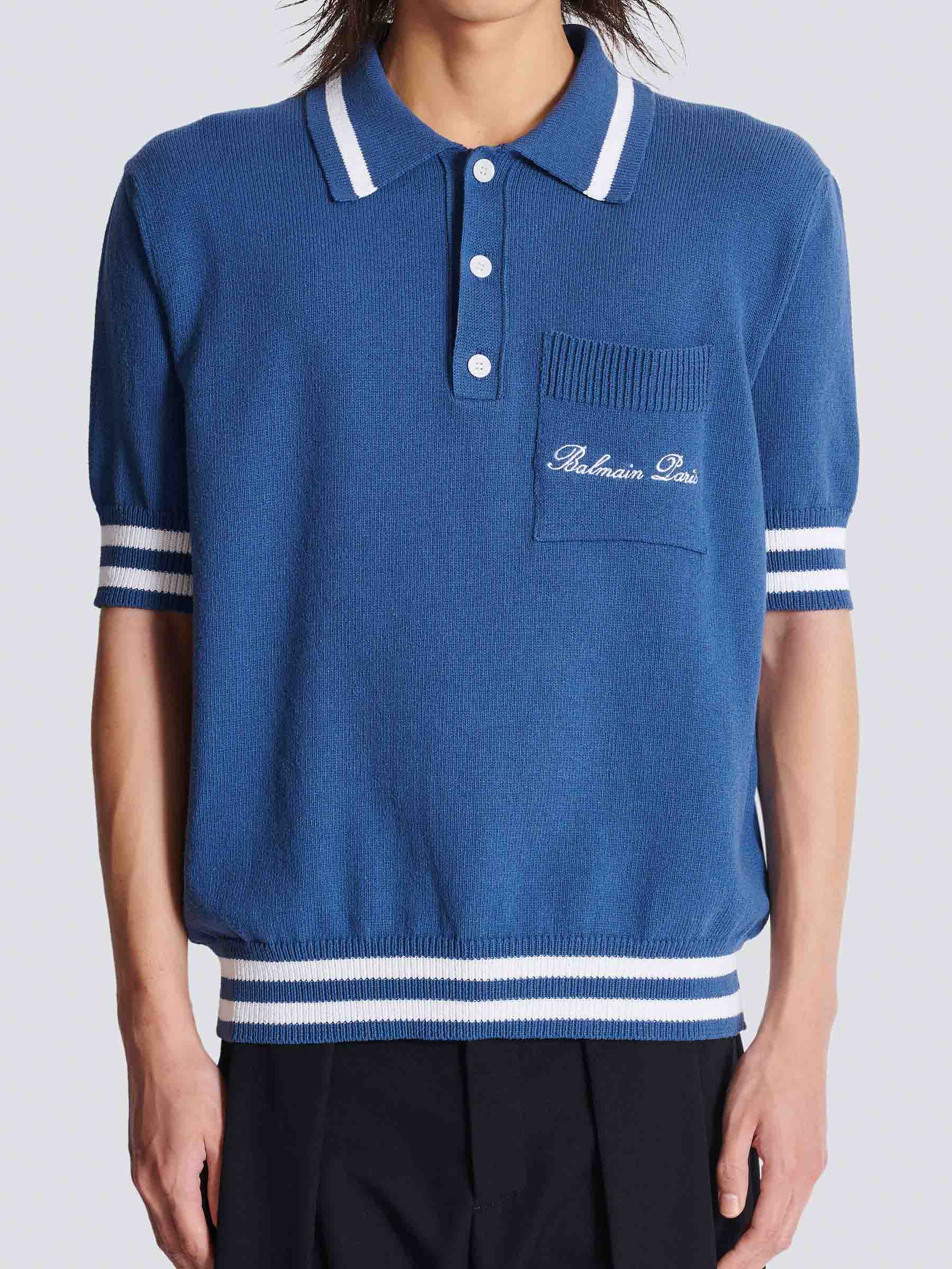 Balmain Hombre Barcelona Polo Punto Logo color Azul Marino sku 552-001557 01 - Foto 4
