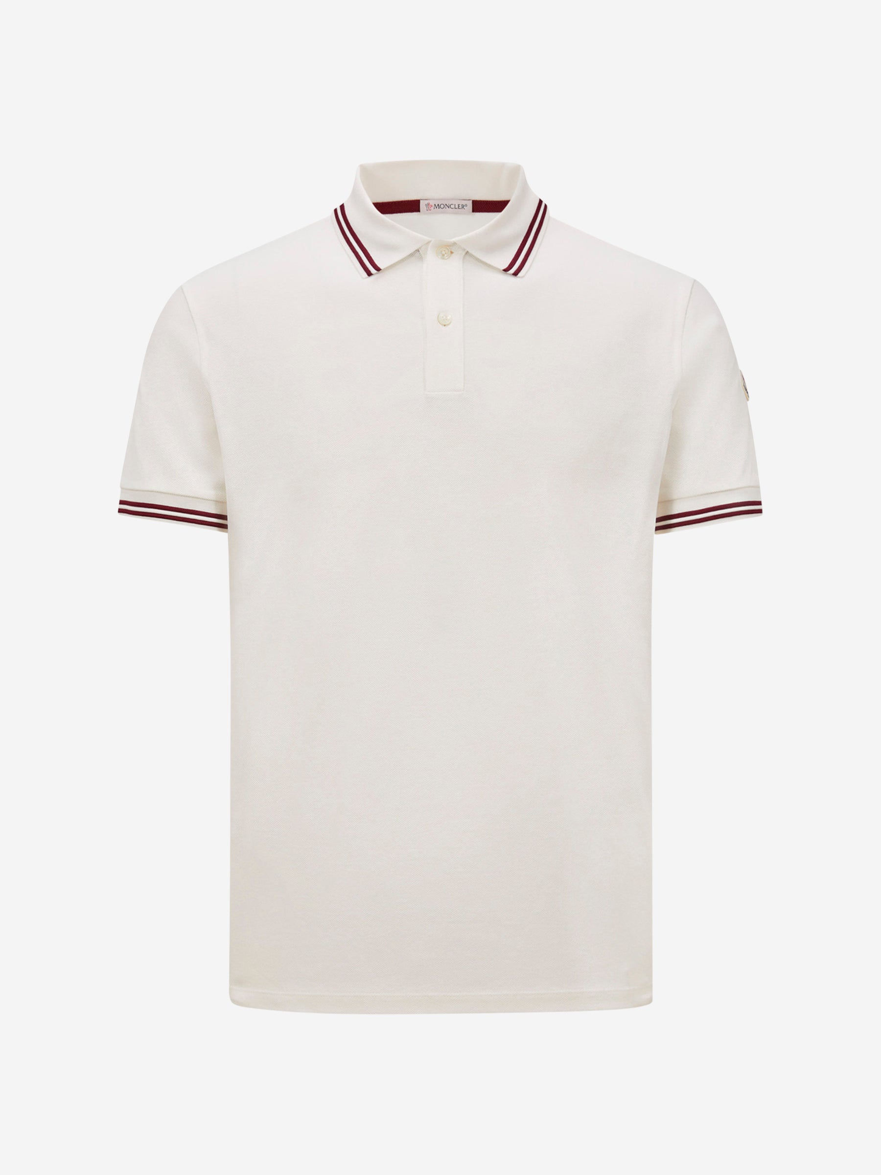 Moncler Hombre Barcelona Polo Logo Algodón color Blanco sku 552-001567 01 - Foto 1