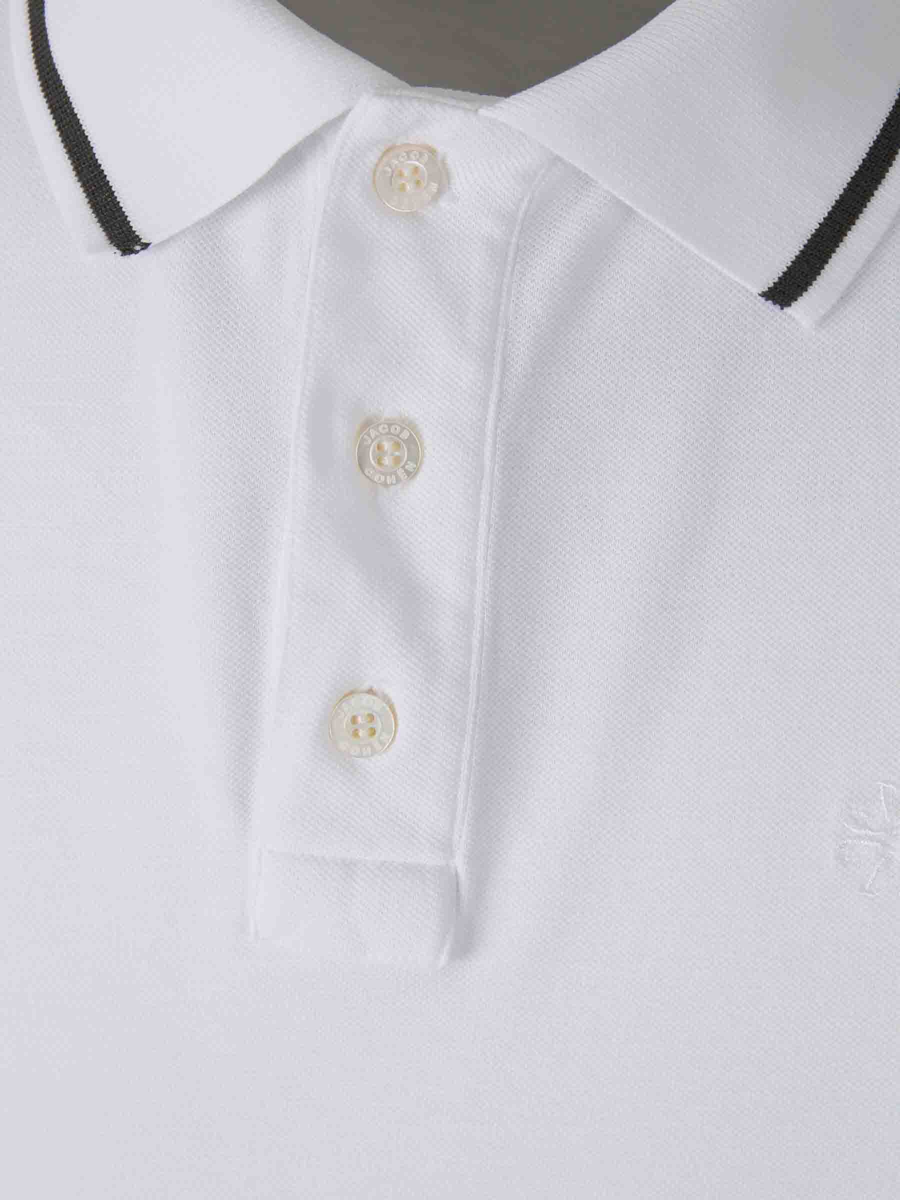Jacob Cohën Hombre Barcelona Polo Logo Algodón color Blanco sku 552-001576 01 - Foto 3