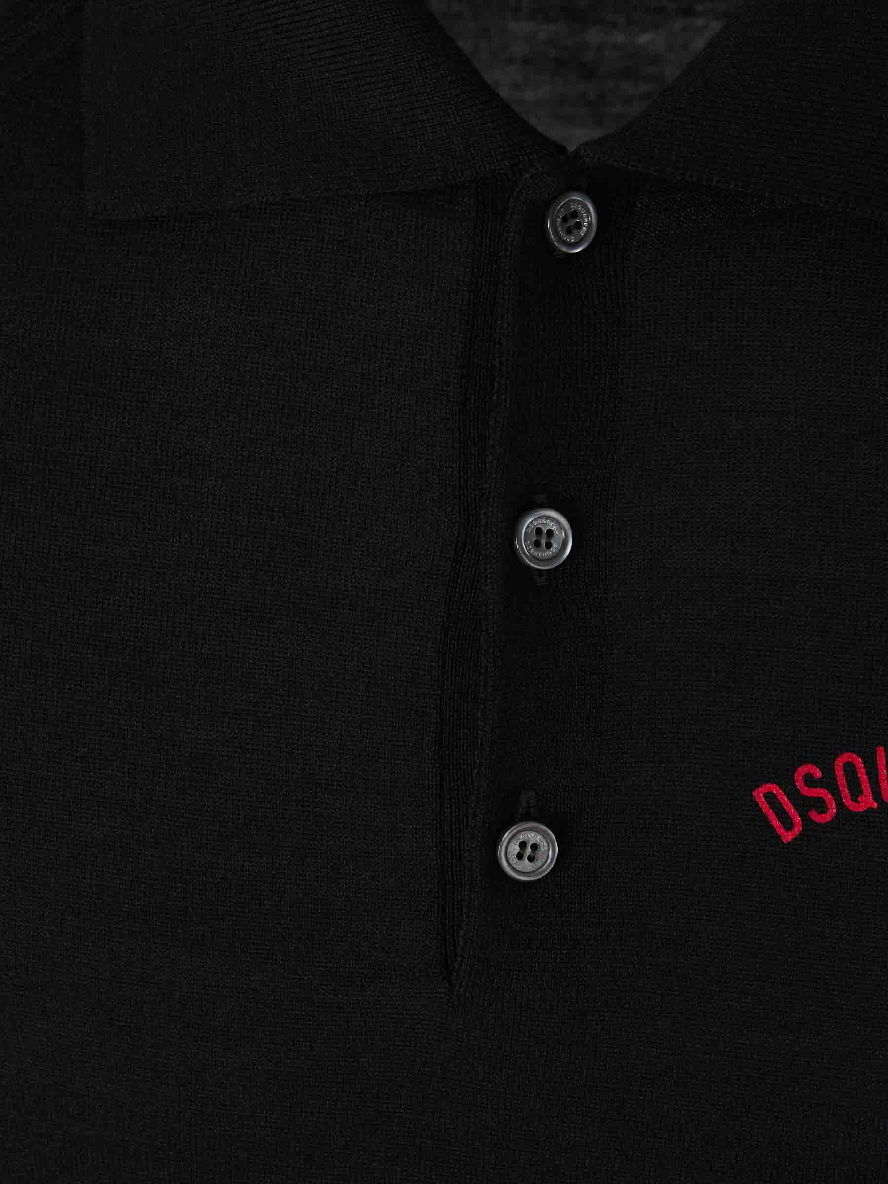 Dsquared2 Hombre Barcelona Polo Punto Lana color Negro sku 552-001584 02 - Foto 3