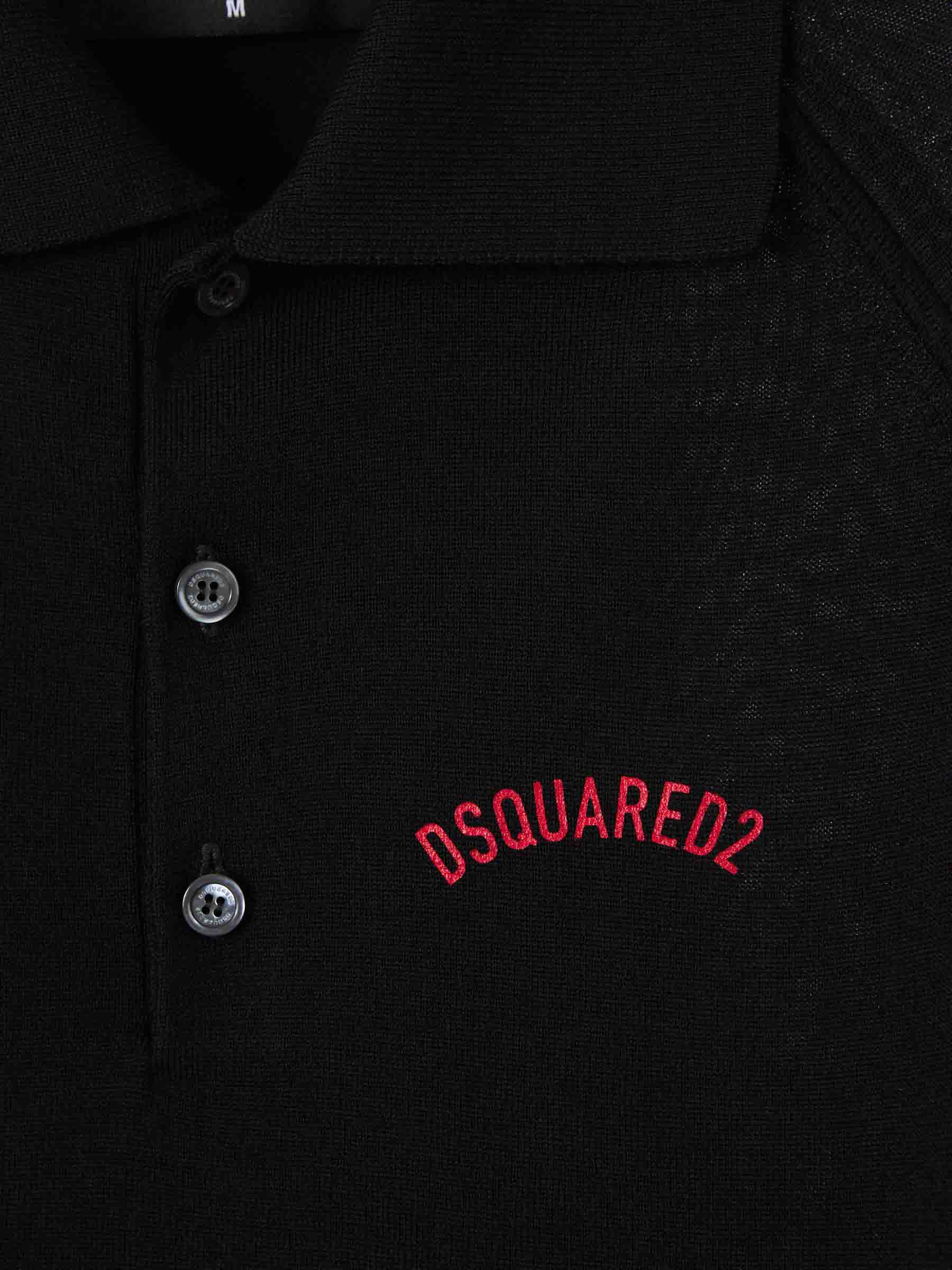 Dsquared2 Hombre Barcelona Polo Punto Lana color Negro sku 552-001584 02 - Foto 4