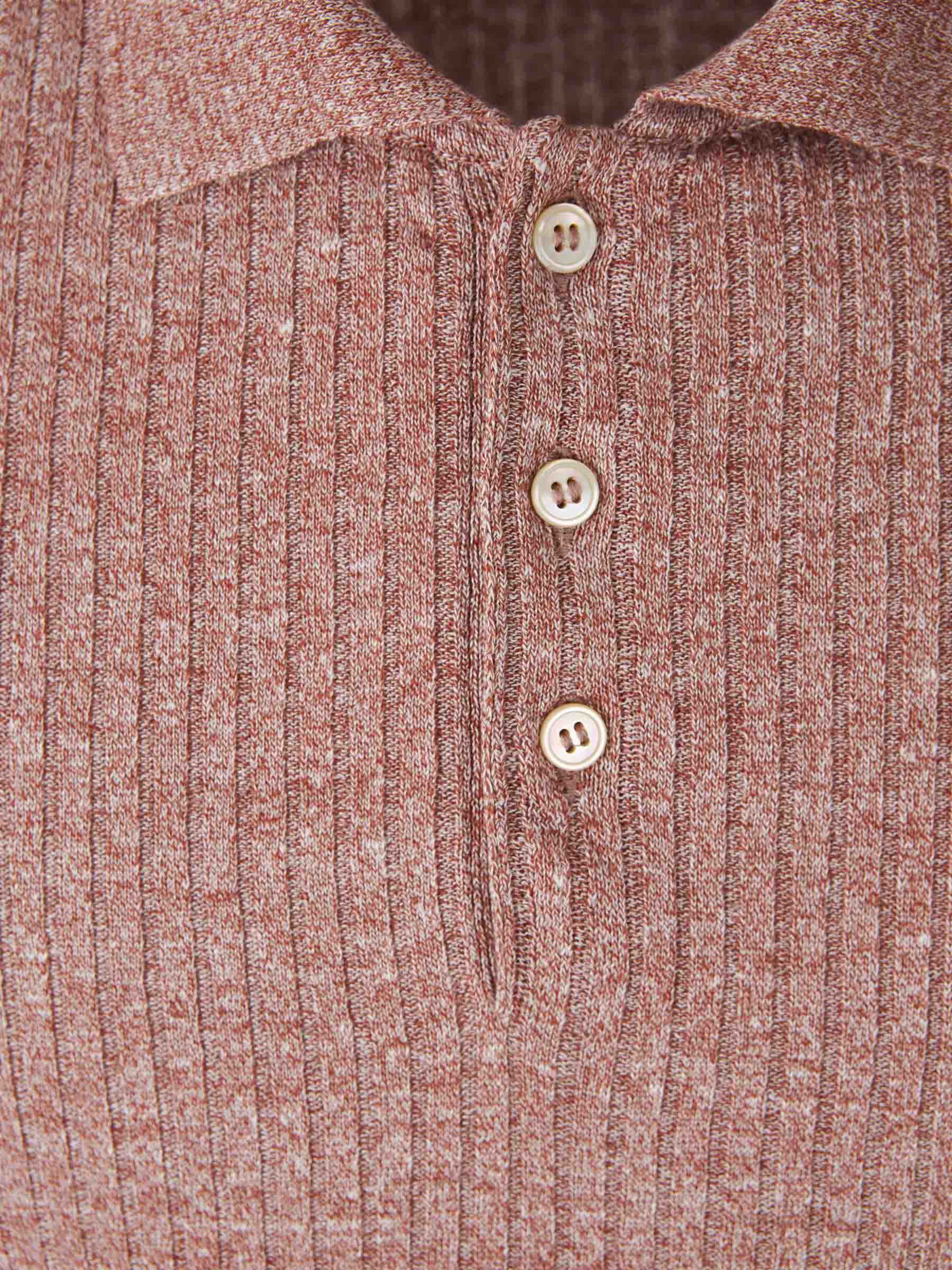 Outlet online Santa Eulalia Hombre Polo Punto Lino color Terracota sku 552-001594 02 - Foto 3