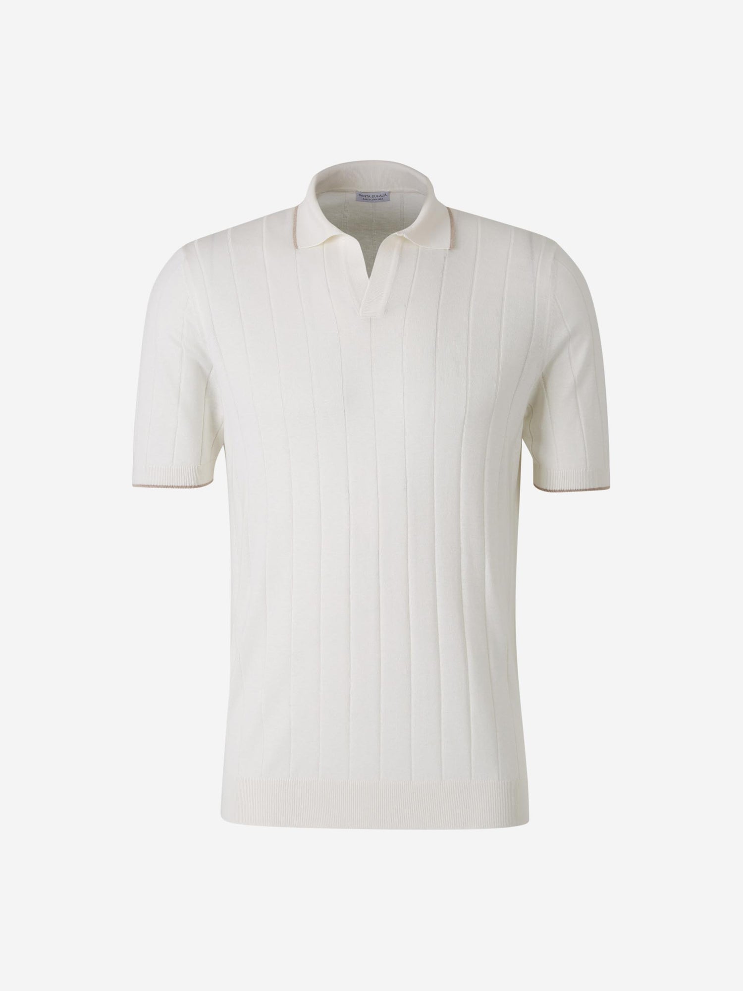 Santa Eulalia Hombre Barcelona Polo Punto Seda color Crema sku 552-001595 01 - Foto 1