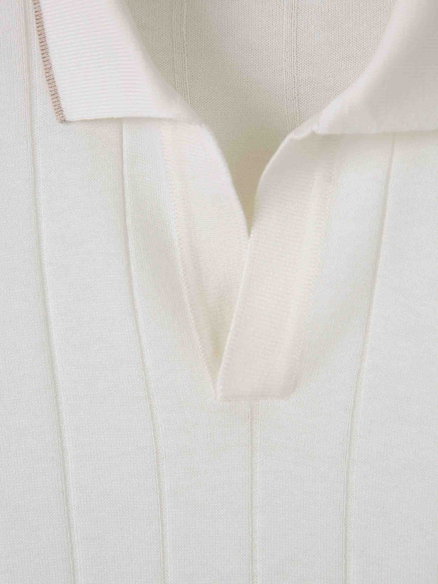Santa Eulalia Hombre Barcelona Polo Punto Seda color Crema sku 552-001595 01 - Foto 3