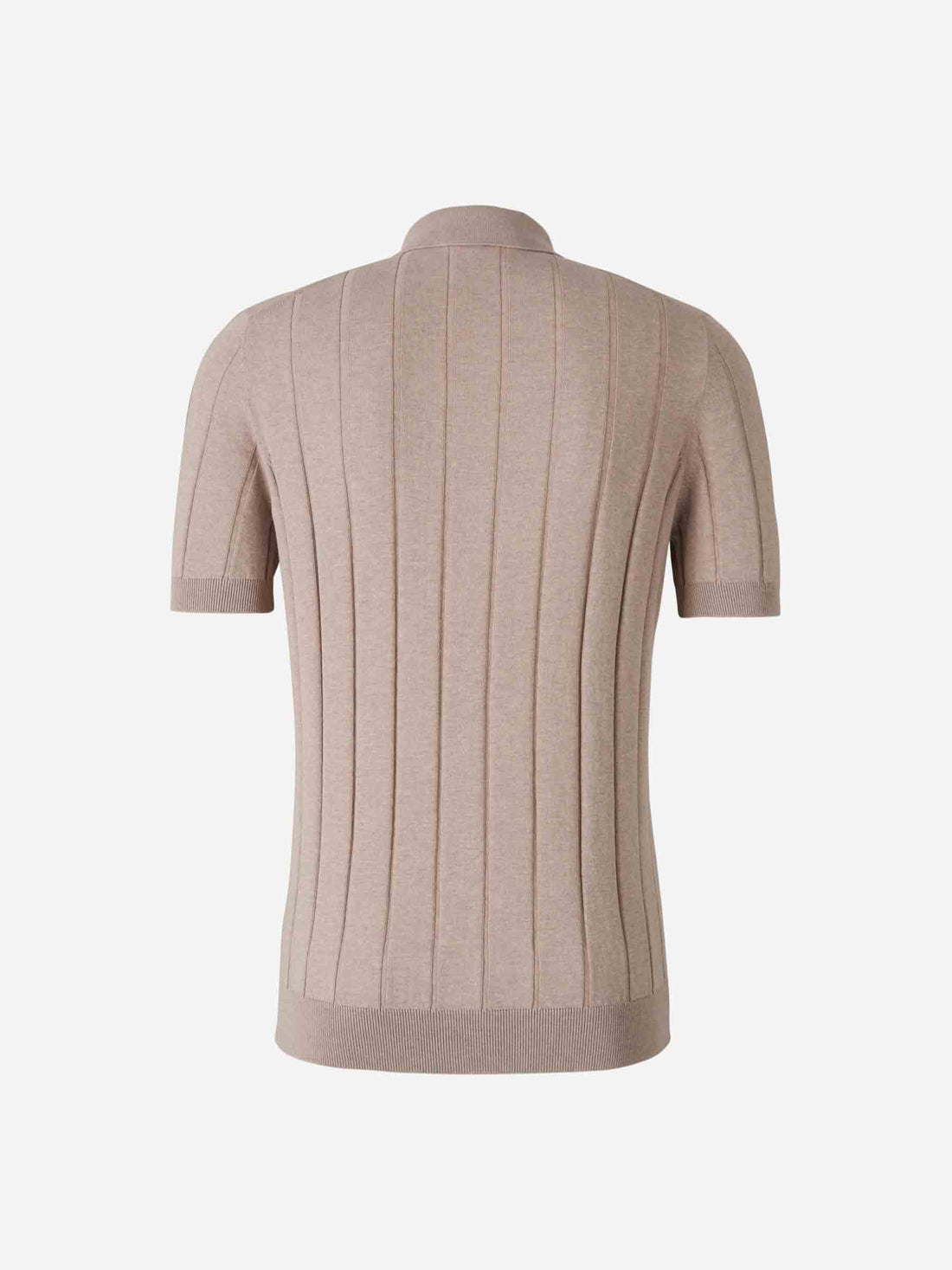 Gran Sasso Hombre Barcelona Polo Abierto Acanalado color Camel sku 552-001598 01 - Foto 2