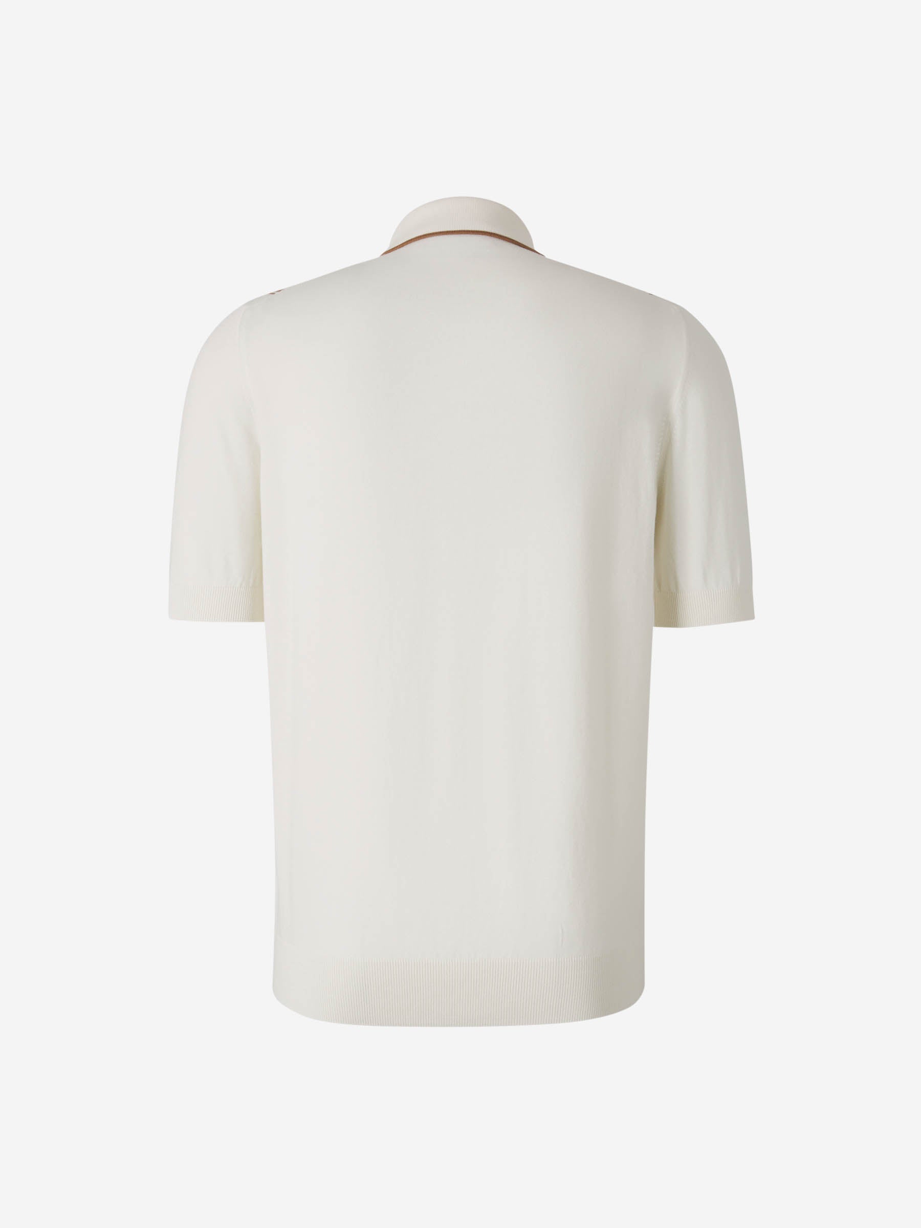 Outlet online Gran Sasso Hombre Polo Algodón Listado color Crema sku 552-001599 01 - Foto 2