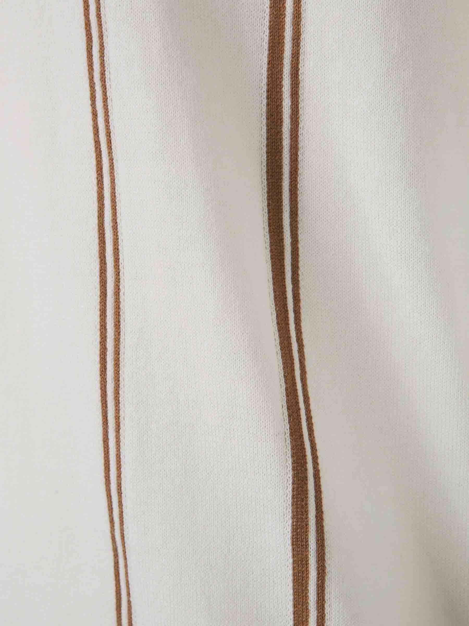 Outlet online Gran Sasso Hombre Polo Algodón Listado color Crema sku 552-001599 01 - Foto 4