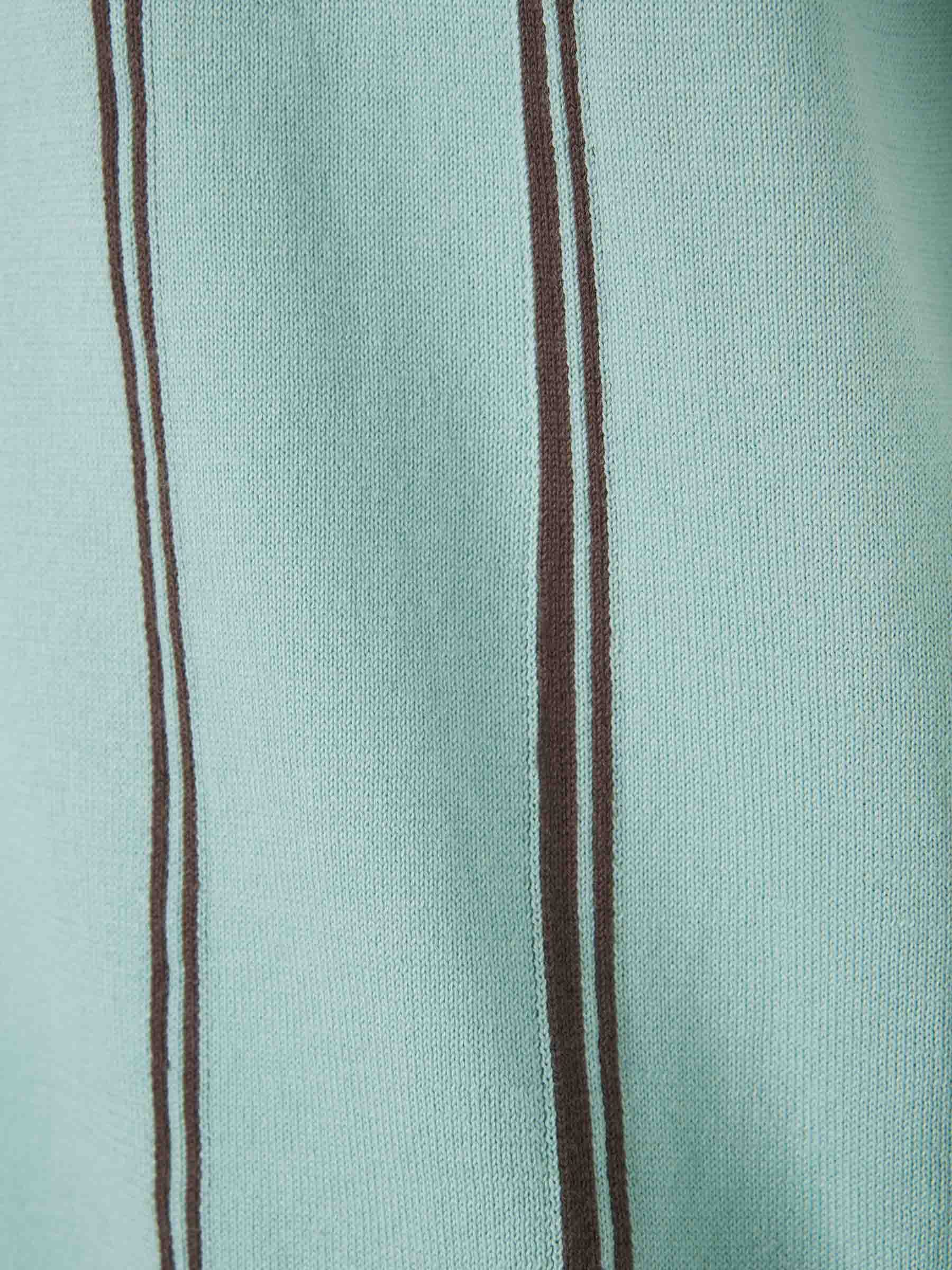 Outlet online Gran Sasso Hombre Polo Algodón Listado color Azul sku 552-001599 02 - Foto 4