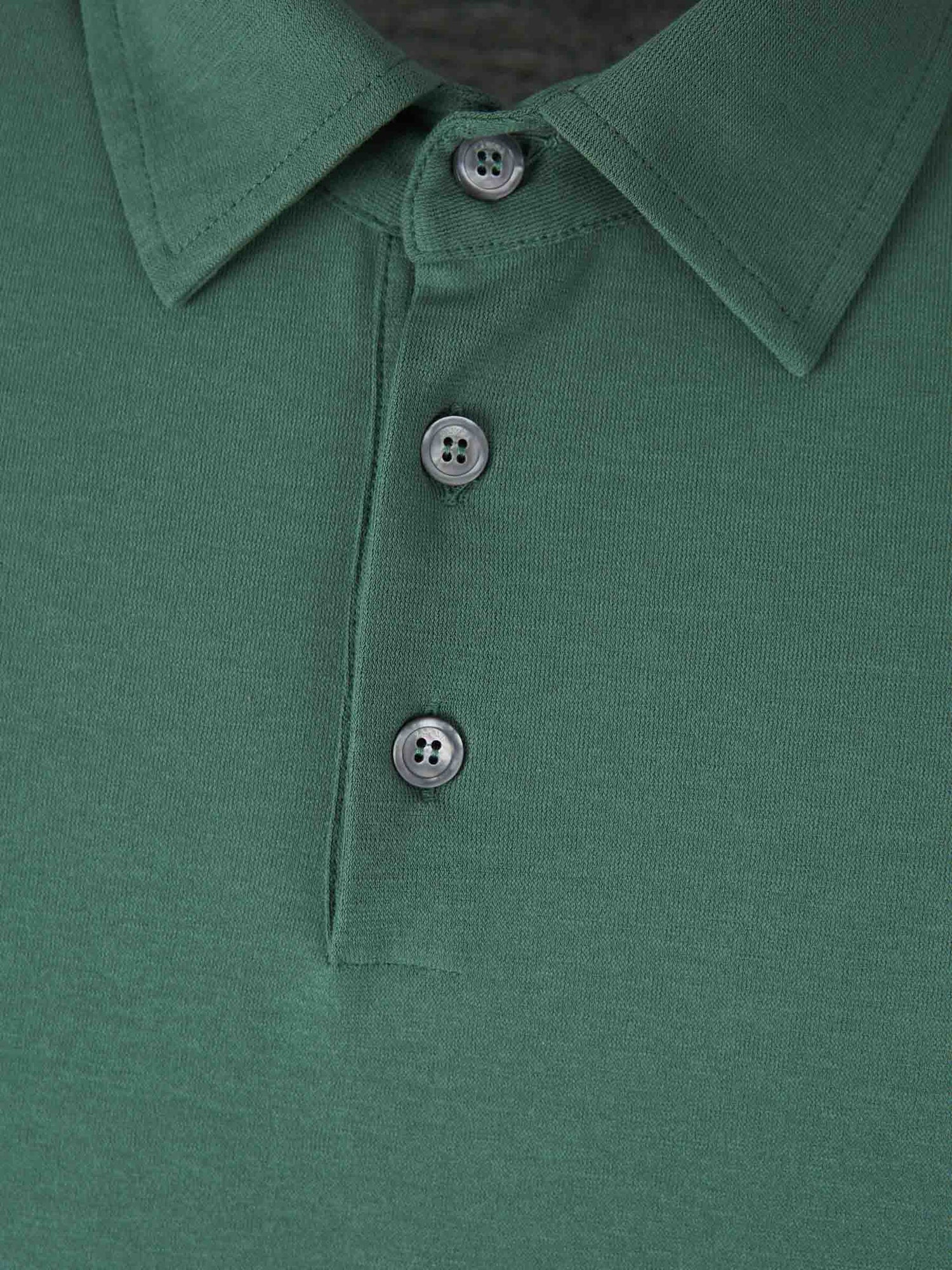 Zanone Hombre Barcelona Polo Liso Algodón color Verde sku 552-001601 05 - Foto 3