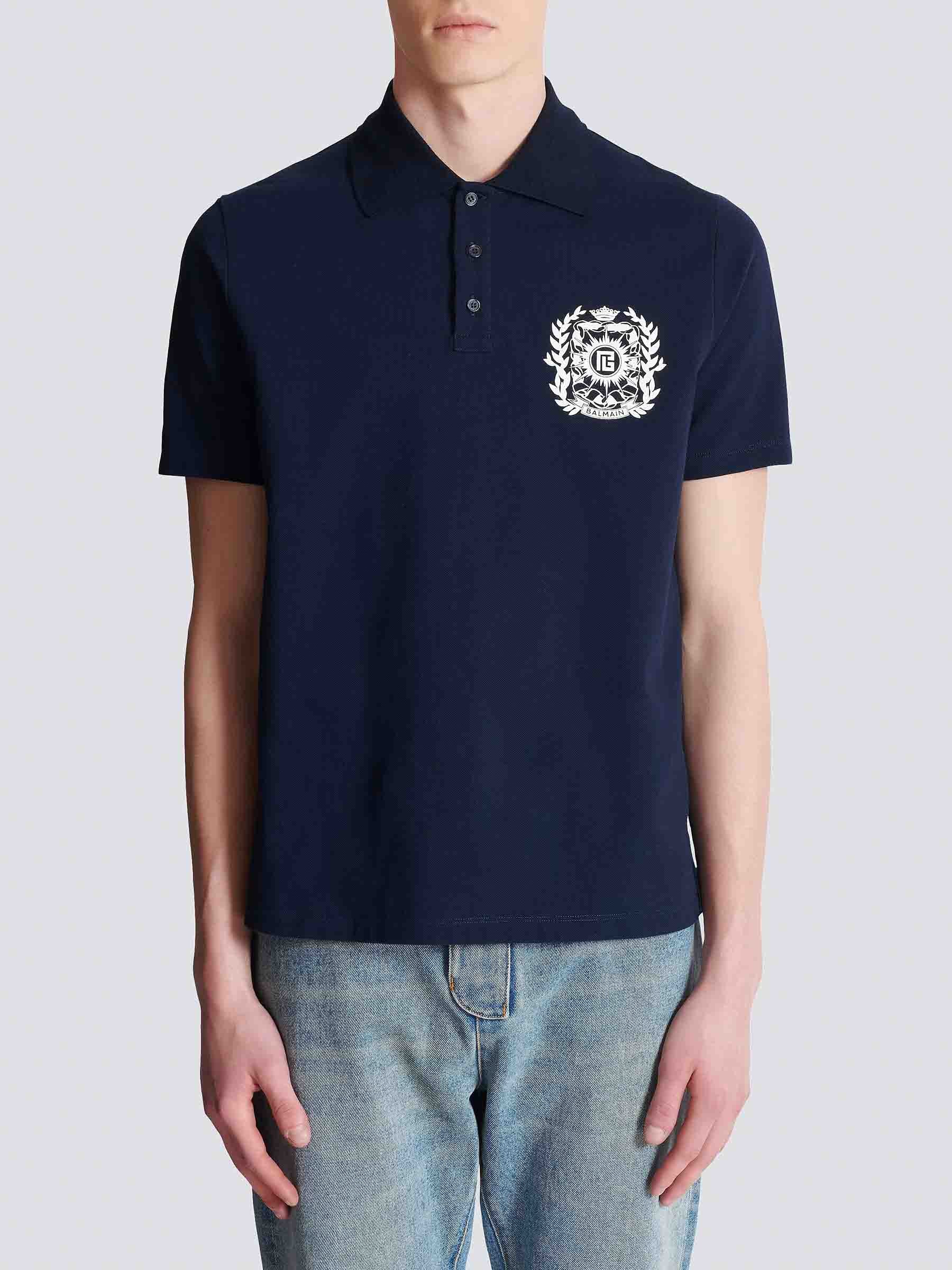 Outlet online Balmain Hombre Polo Logo Estampado color Blanco sku 552-001618 02 - Foto 3