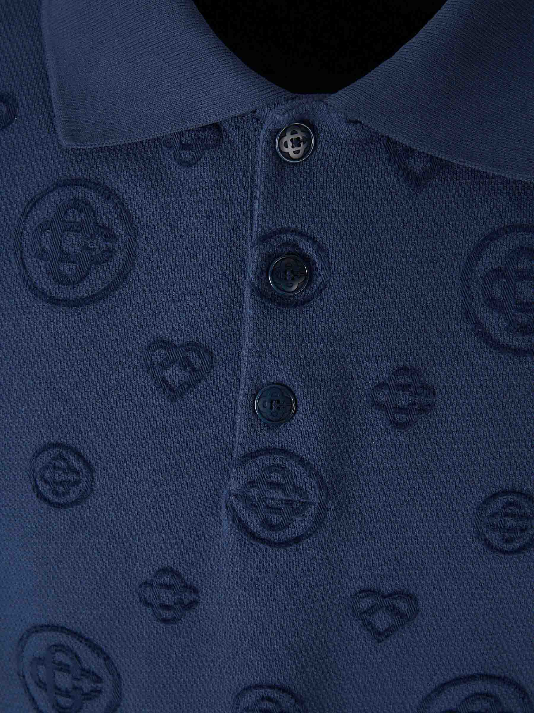 Casablanca Hombre Barcelona Polo Monograma color Azul Marino sku 552-001677 01 - Foto 3