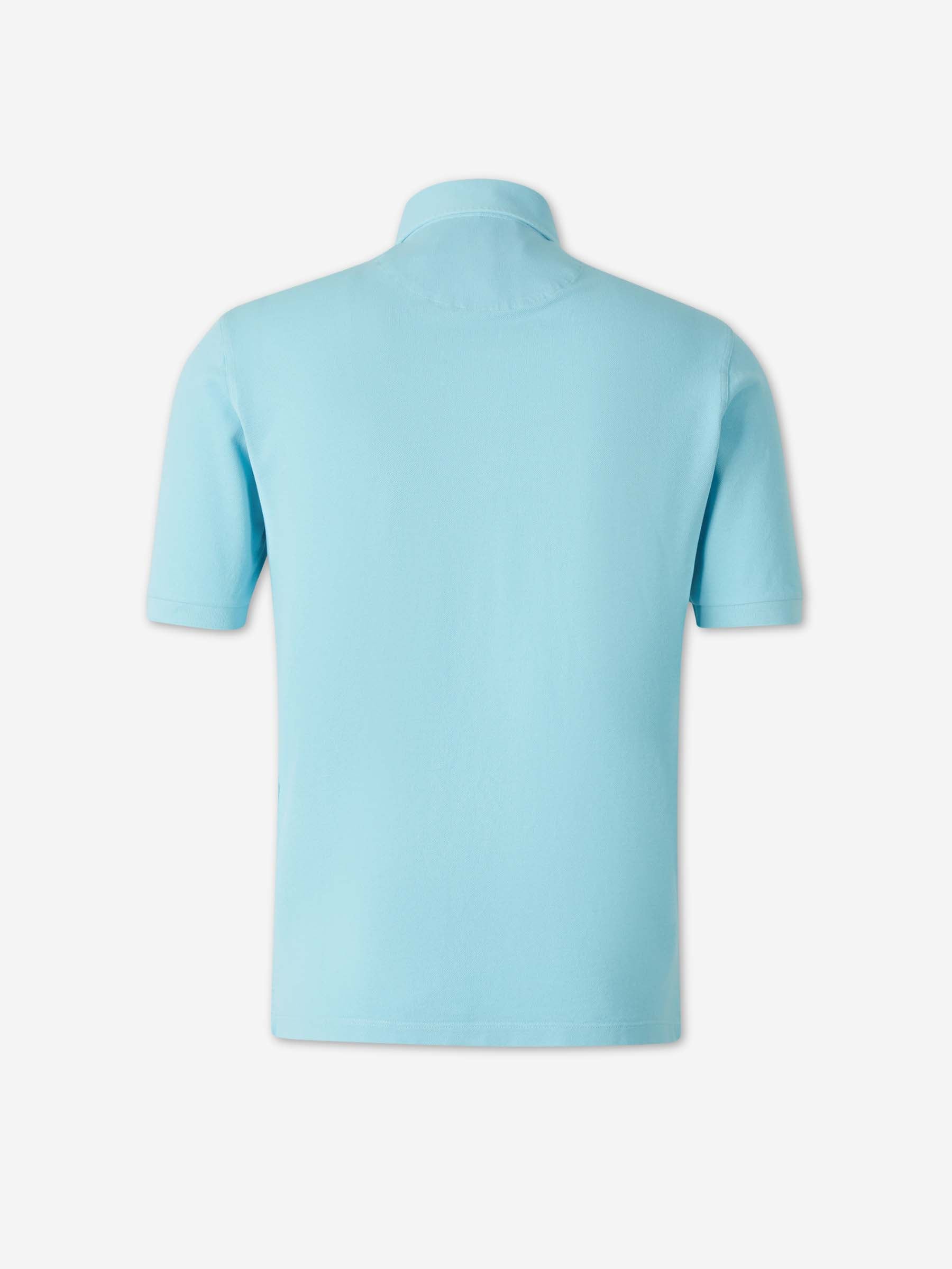 Santa Eulalia Hombre Barcelona Polo Piqué Algodón color Azul Celeste sku 552-001703 04 - Foto 2
