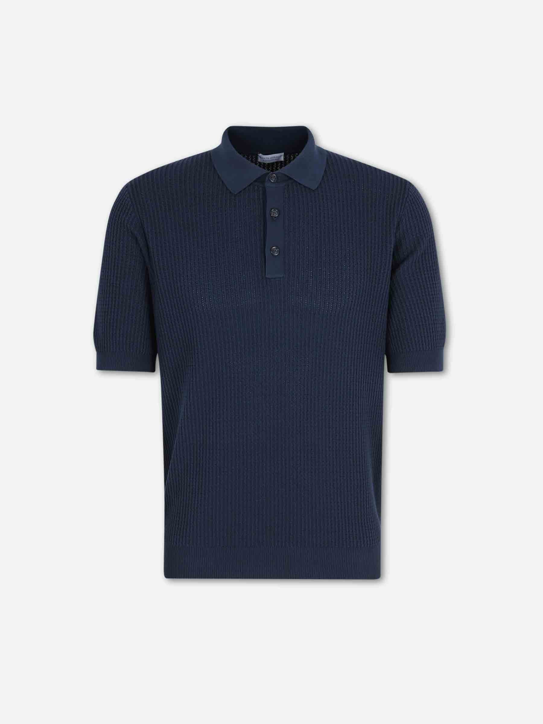 Santa Eulalia Hombre Barcelona Polo Punto Canalé color Azul Marino sku 552-001730 02 - Foto 1