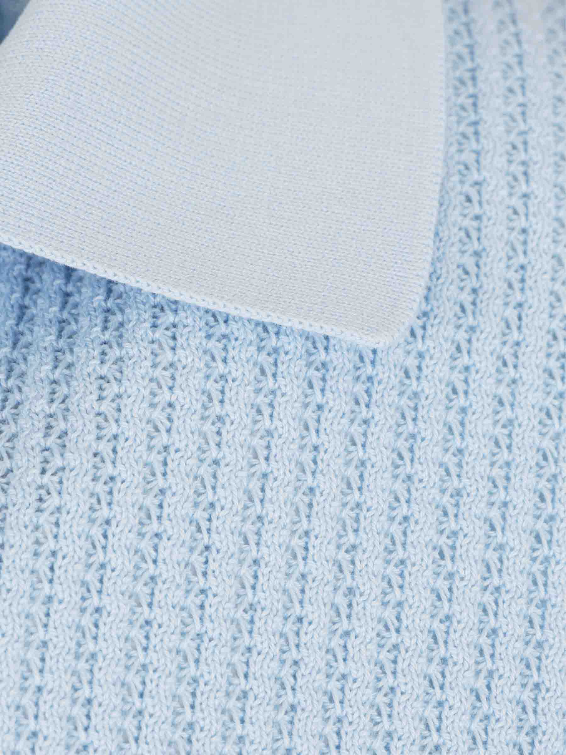 Santa Eulalia Hombre Barcelona Polo Punto Canalé color Azul Celeste sku 552-001730 03 - Foto 3