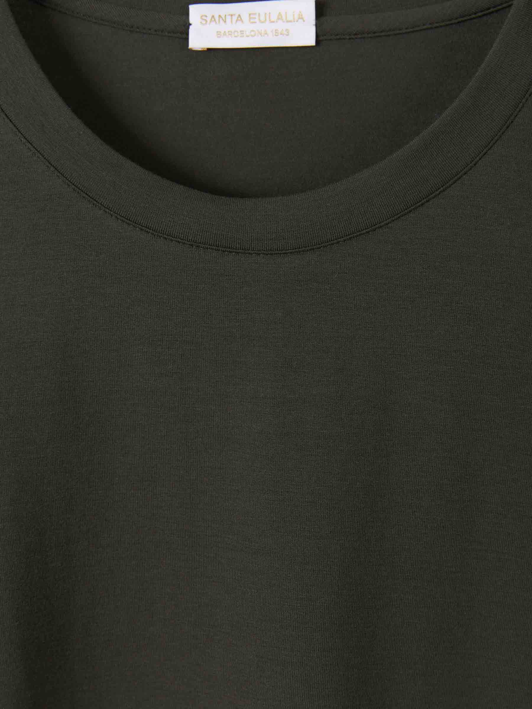 Outlet online Santa Eulalia Hombre Camiseta Lisa Algodón color Crema sku 553-002536 01 - Foto 9