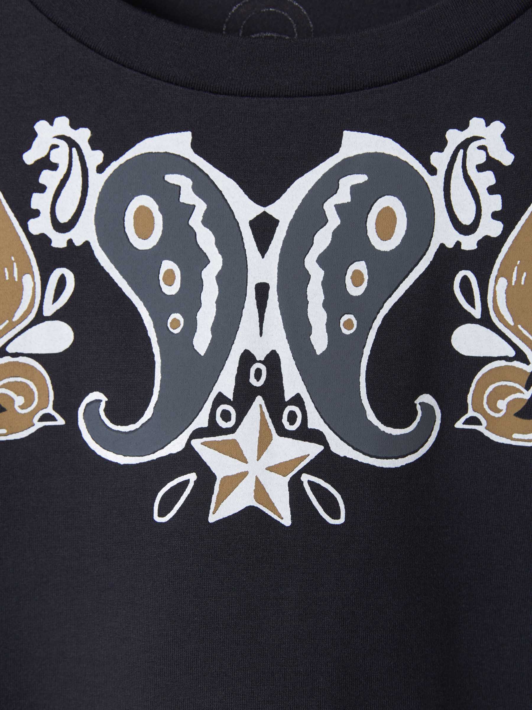 Outlet online Etro Hombre Camiseta Tattoo Paisley color Negro sku 553-002789 01 - Foto 5