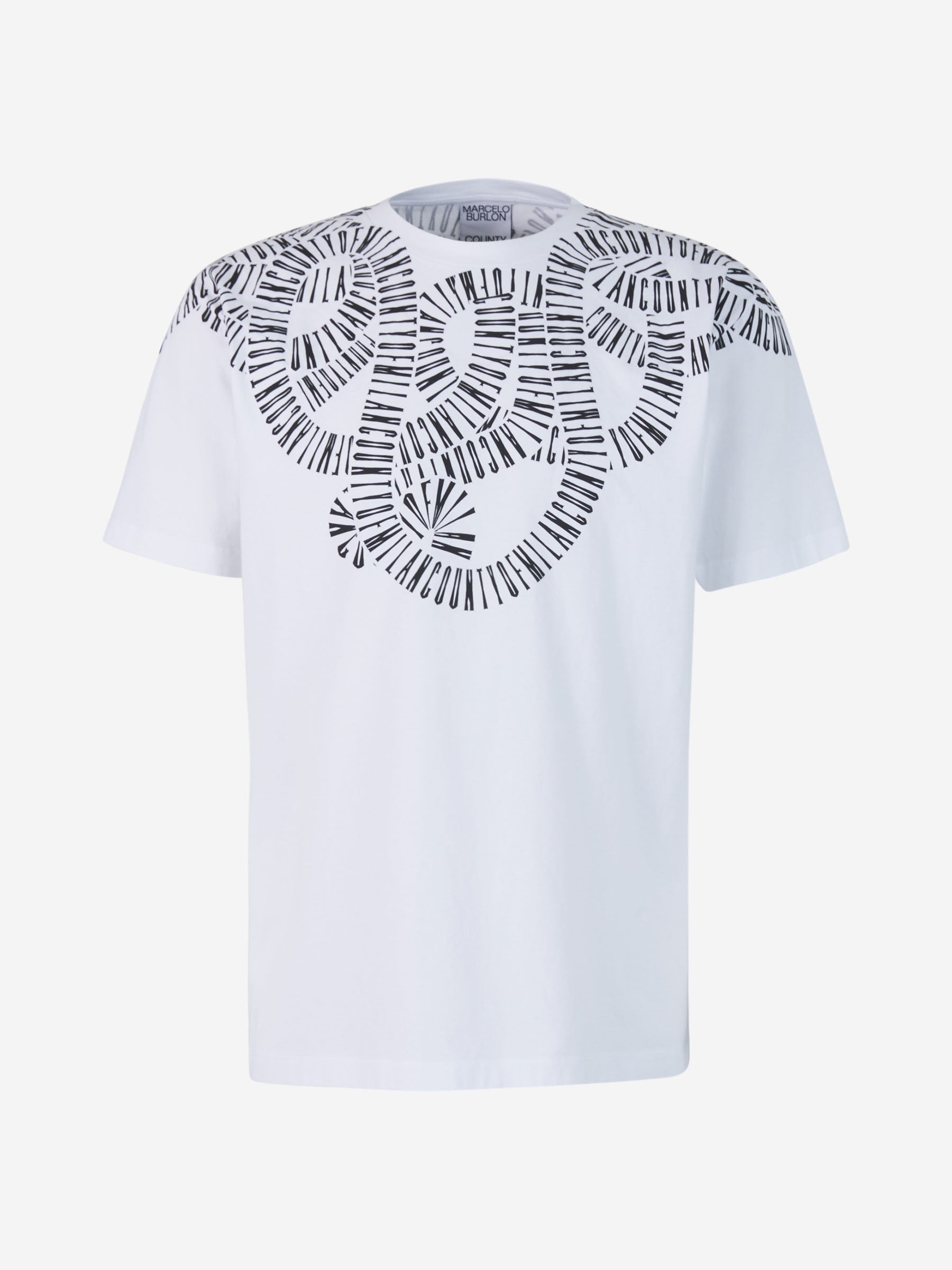 Outlet online Marcelo Burlon Hombre Camiseta Efecto Domino color Blanco sku 553-002838 01 - Foto 2