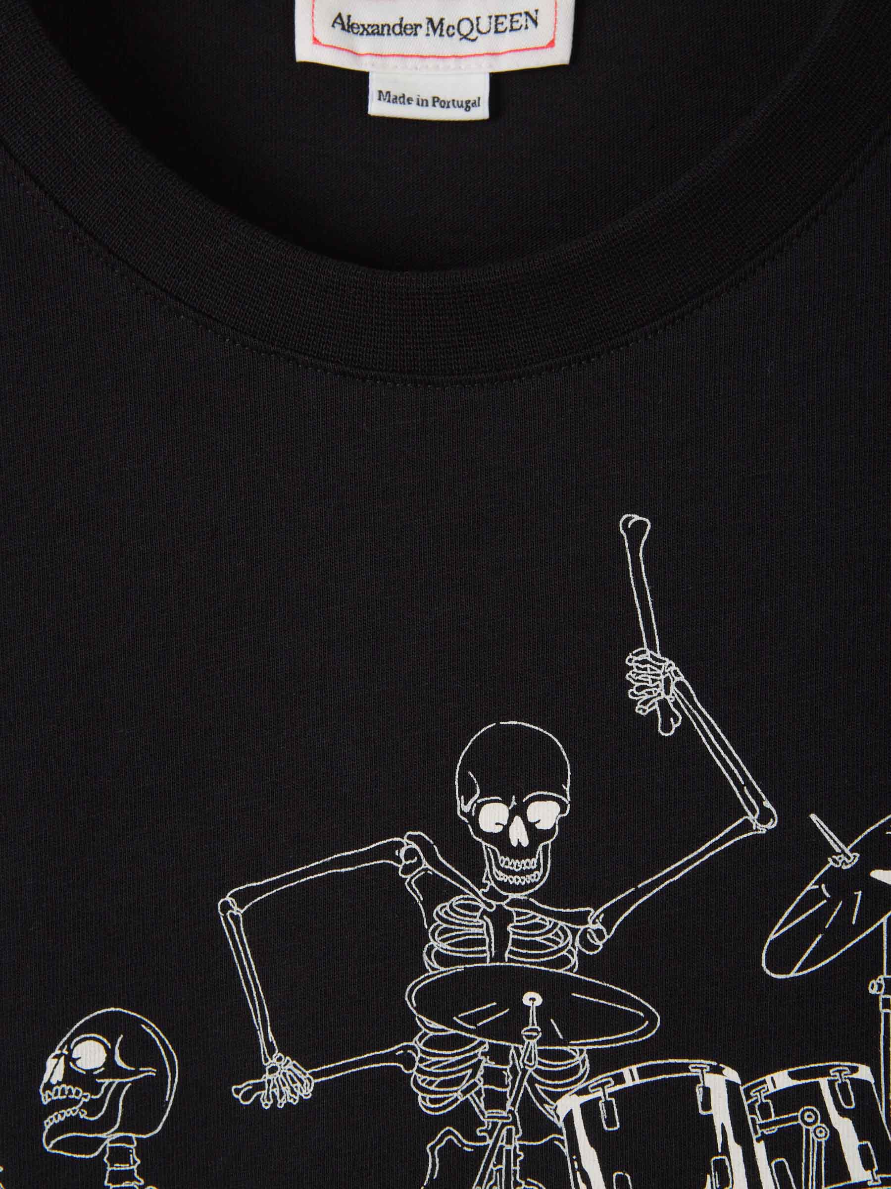 Outlet online McQueen Hombre Camiseta Estampado Calaveras color Negro sku 553-002967 01 - Foto 6