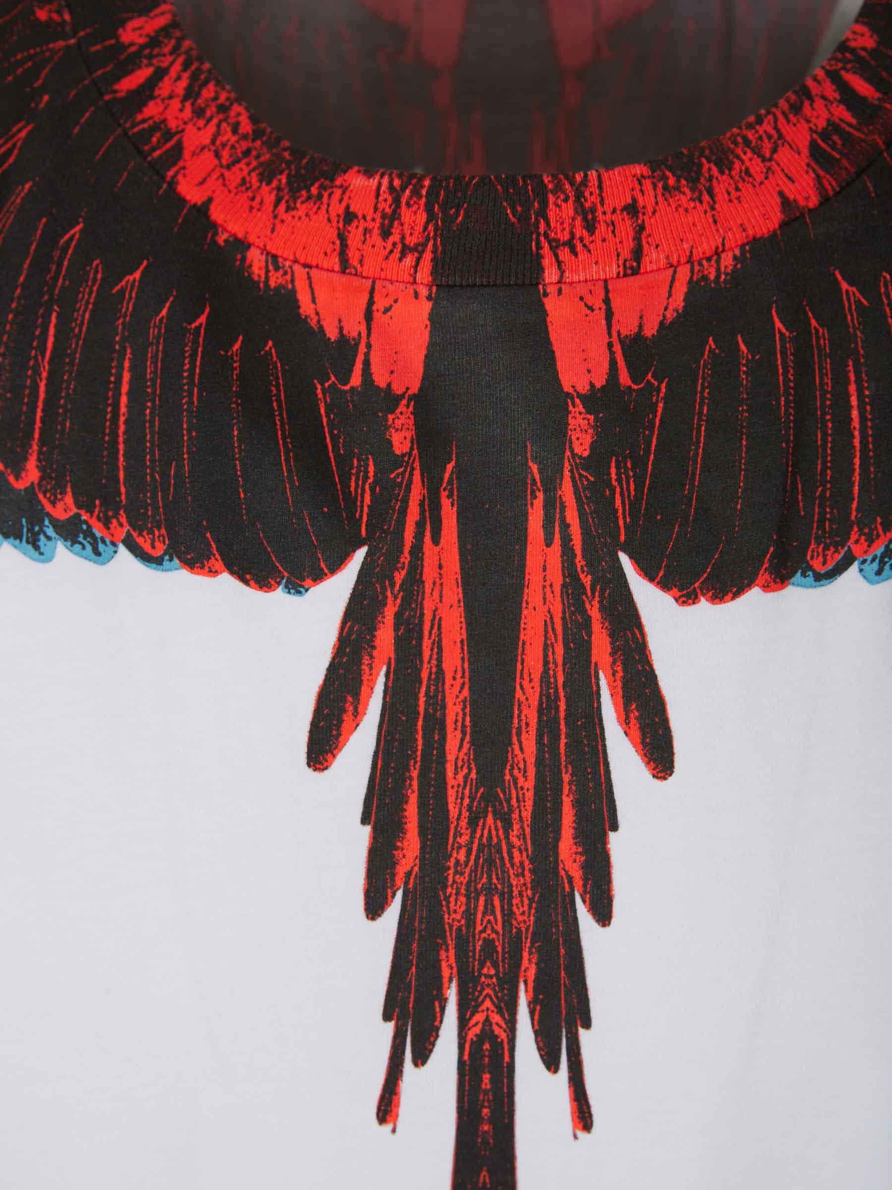 Outlet online Marcelo Burlon Hombre Camiseta Alas Algodón color Blanco sku 553-003152 01 - Foto 3