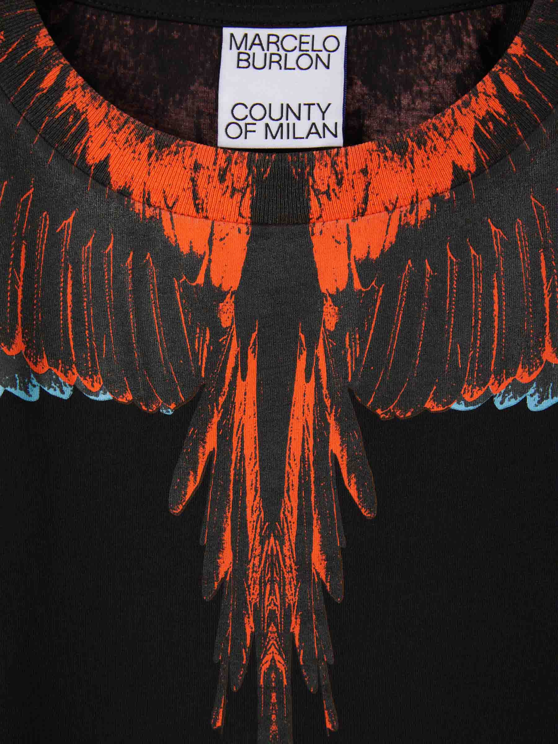 Outlet online Marcelo Burlon Hombre Camiseta Alas Algodón color Blanco sku 553-003152 01 - Foto 4