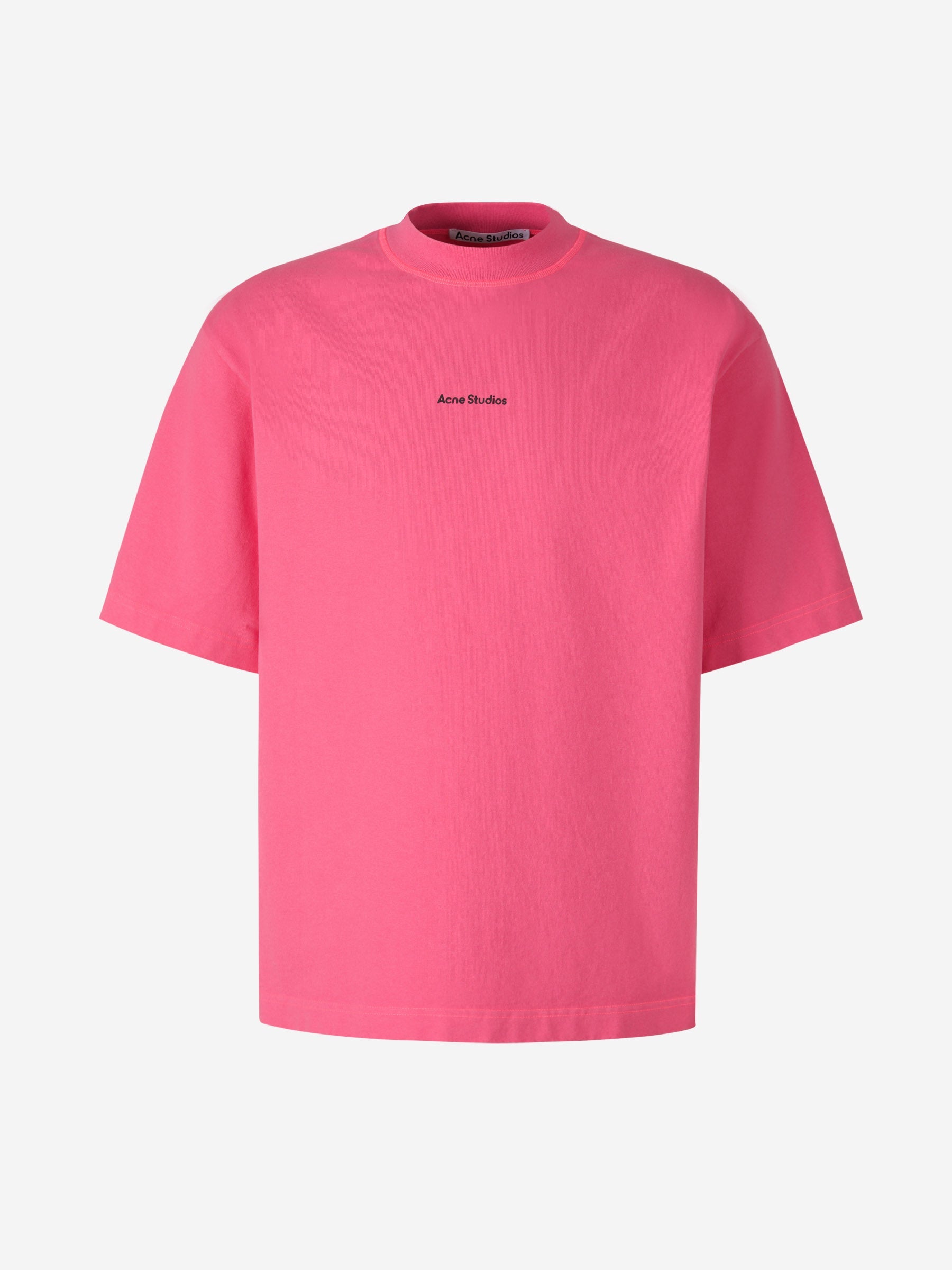 Outlet online Acne Studios Hombre Camiseta Logo Algodón color Rosa sku 553-003224 03 - Foto 7