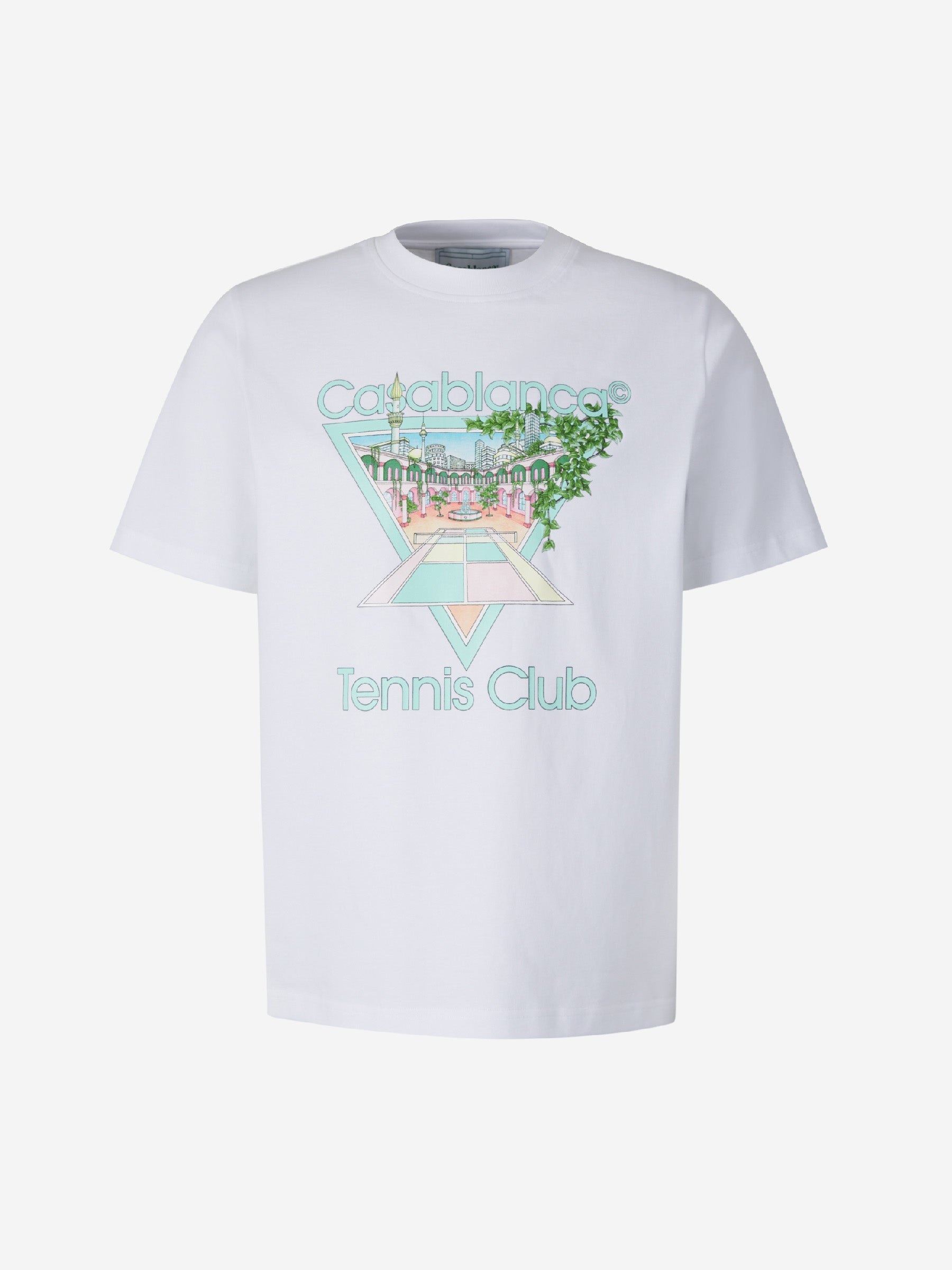 Outlet online Casablanca Hombre Camiseta Tennis Club color Blanco sku 553-003231 02 - Foto 5