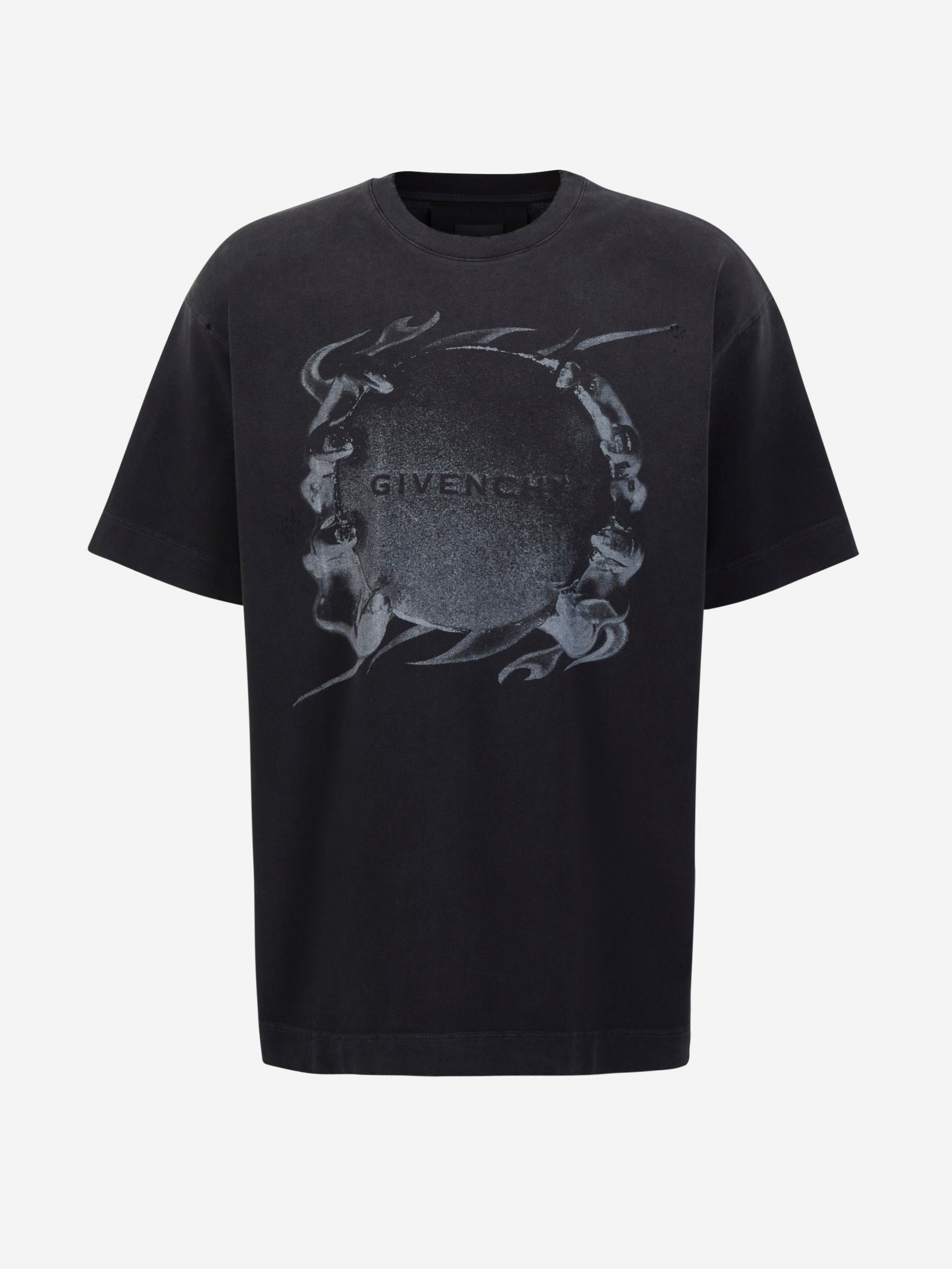 Outlet online Givenchy Hombre Camiseta Casual Algodón color Gris Antracita sku 553-003238 01 - Foto 1