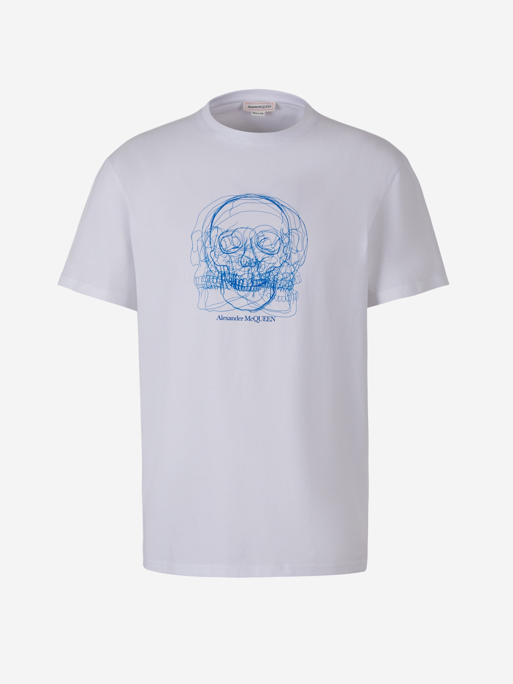 Outlet online Alexander McQueen Hombre Camiseta Skull Sketch color Negro sku 553-003271 02 - Foto 1