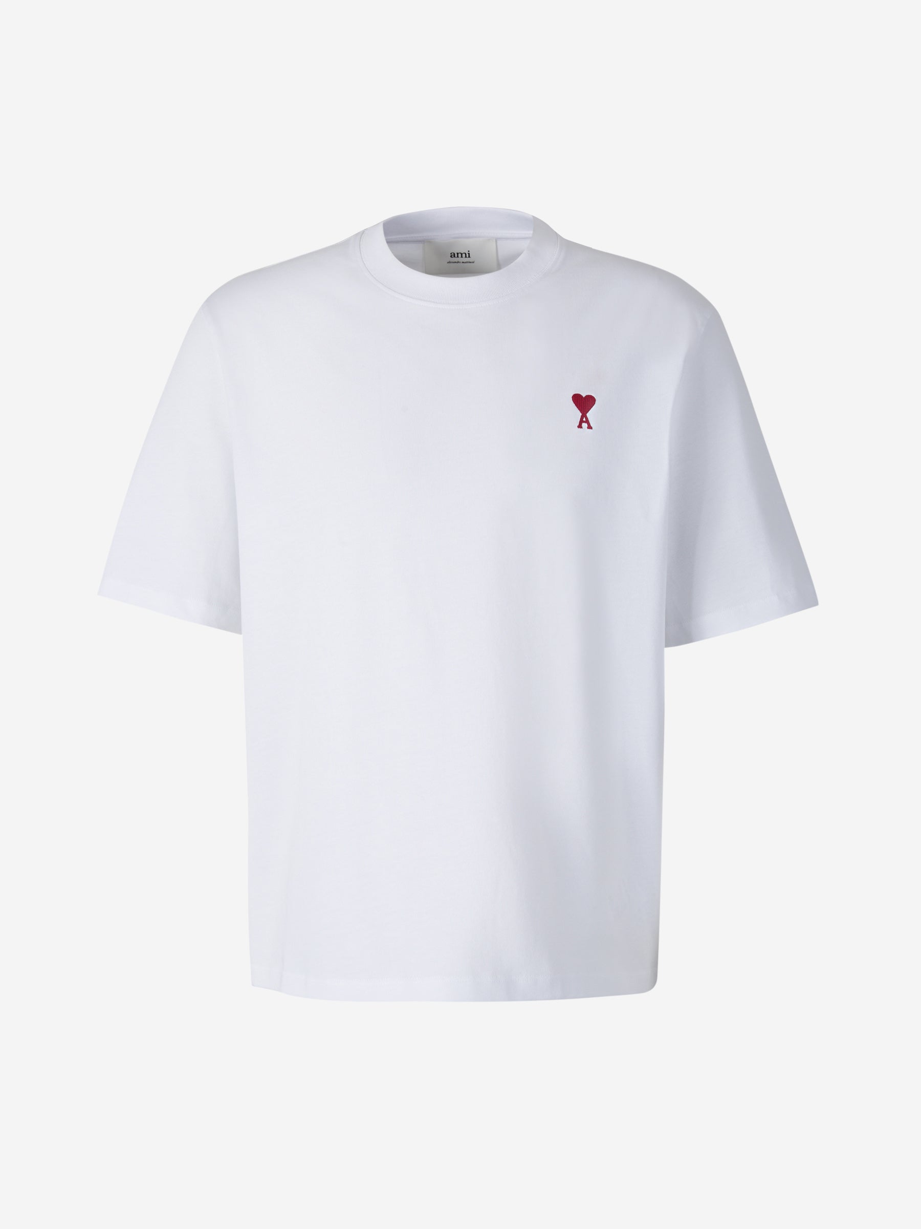 Outlet online Ami Paris Hombre Camiseta Algodón Logo color Blanco sku 553-003617 02 - Foto 1