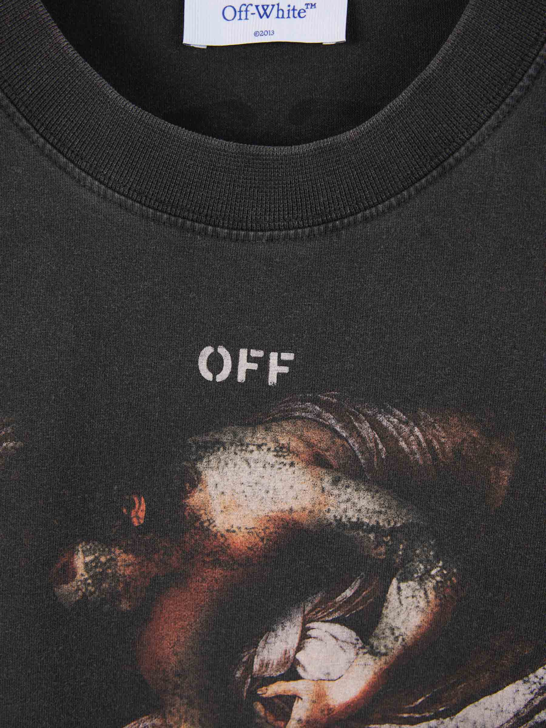 Outlet online Off-White Hombre Camiseta Gráfico Estampado color Negro sku 553-003323 01 - Foto 3