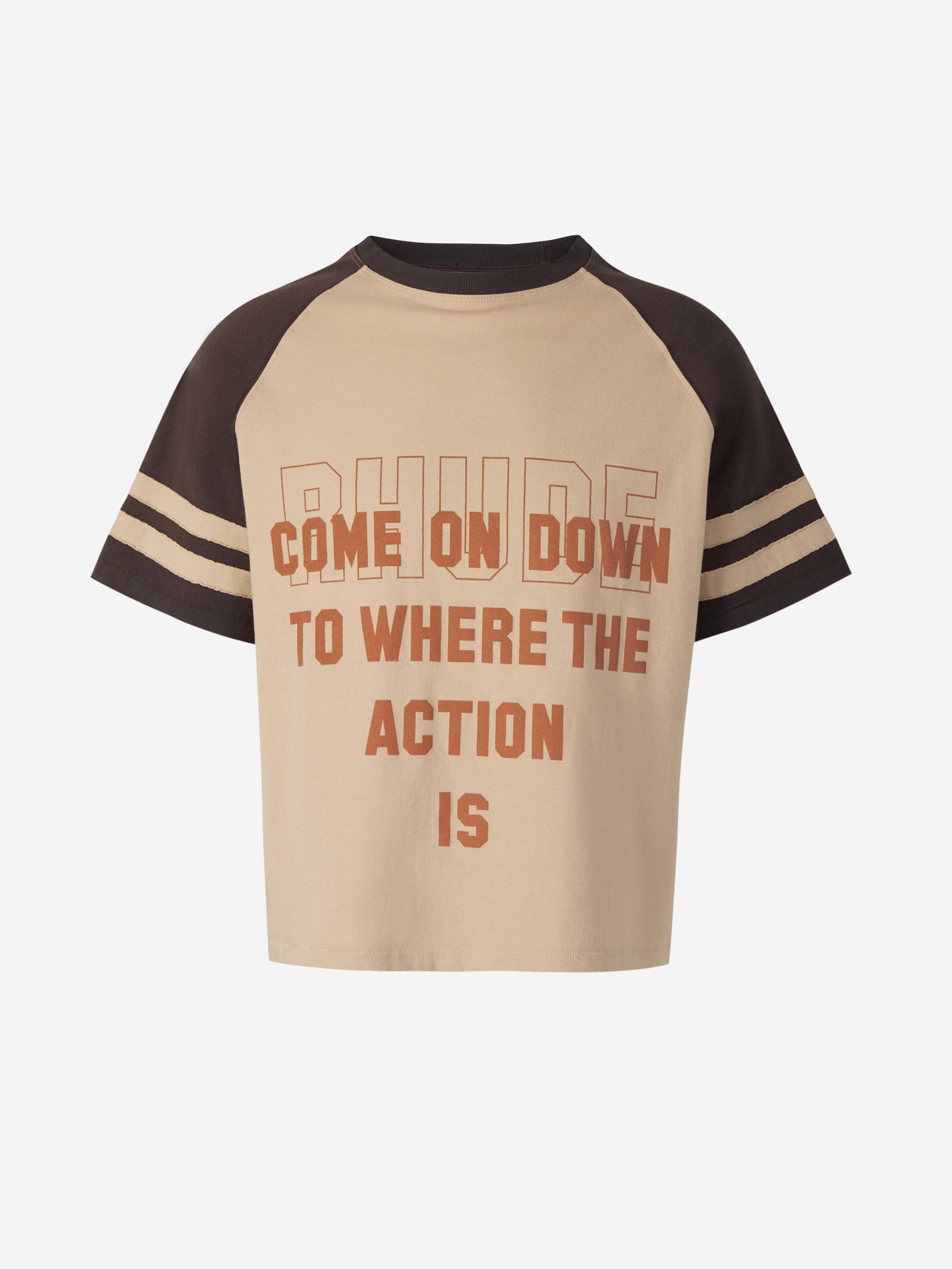 Outlet online Rhude Hombre Camiseta Estampado Algodón color Beis sku 553-003358 00 - Foto 1