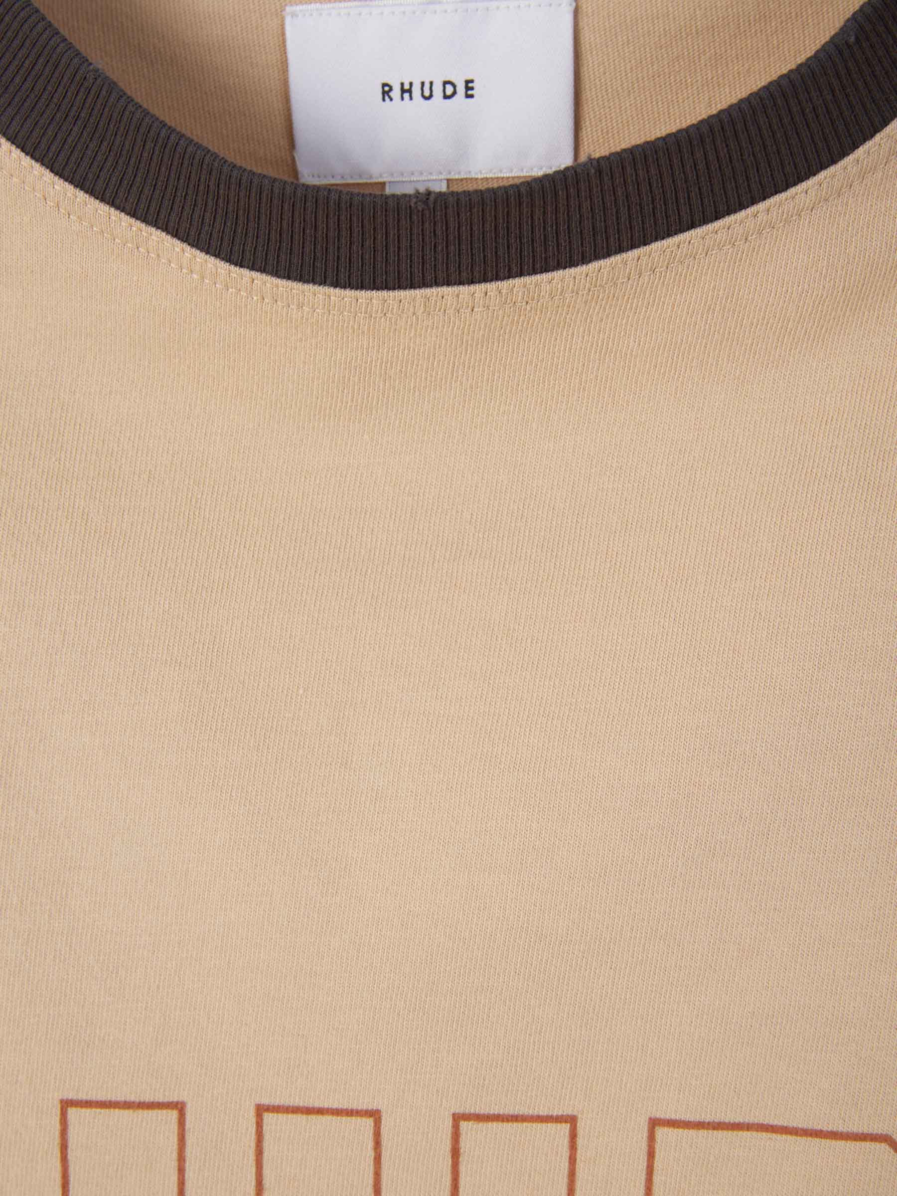 Outlet online Rhude Hombre Camiseta Estampado Algodón color Beis sku 553-003358 00 - Foto 3