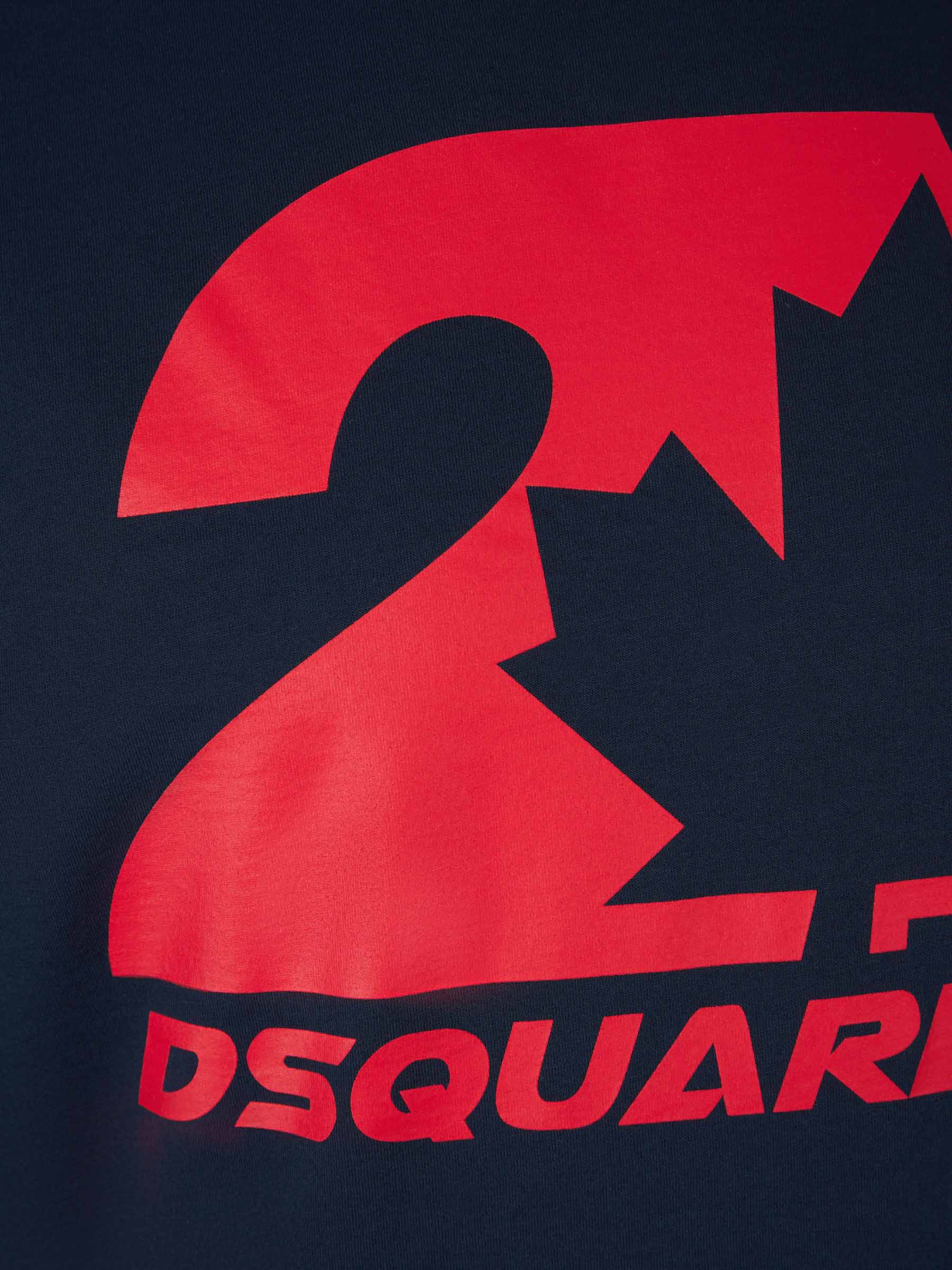 Outlet online Dsquared2 Hombre Camiseta Gráfico Logo color Azul Noche sku 553-003380 01 - Foto 3
