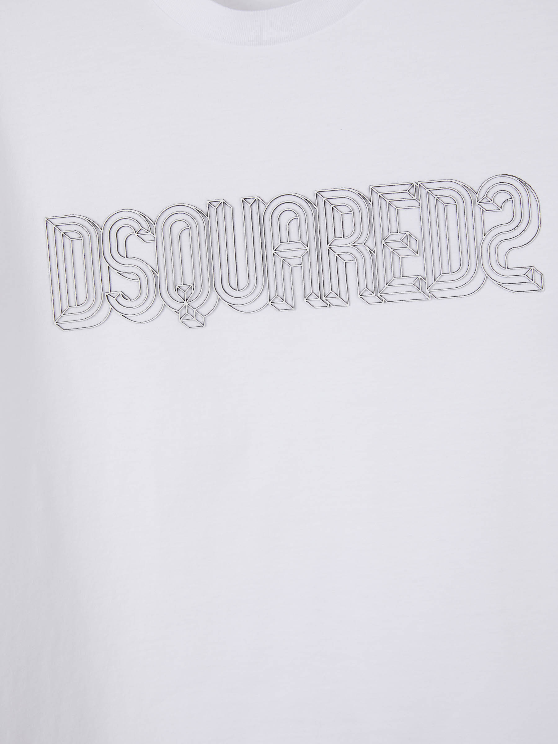 Outlet online Dsquared2 Hombre Camiseta Logo 3D color Negro sku 553-003381 02 - Foto 3