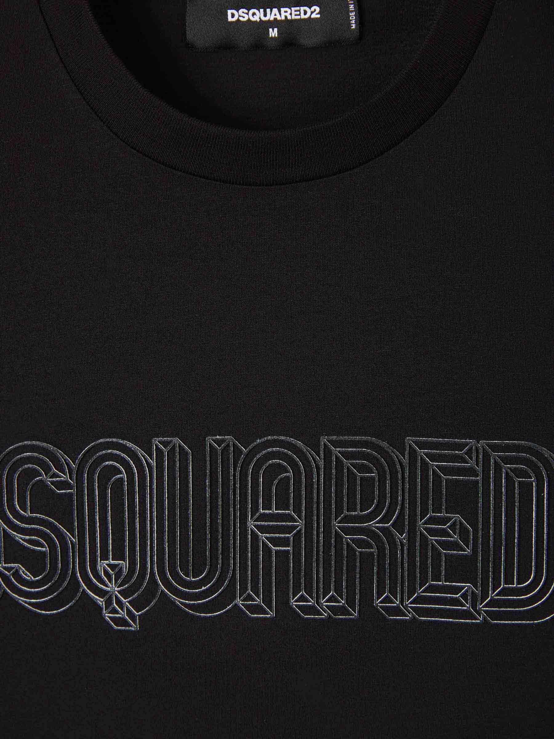 Outlet online Dsquared2 Hombre Camiseta Logo 3D color Negro sku 553-003381 02 - Foto 7