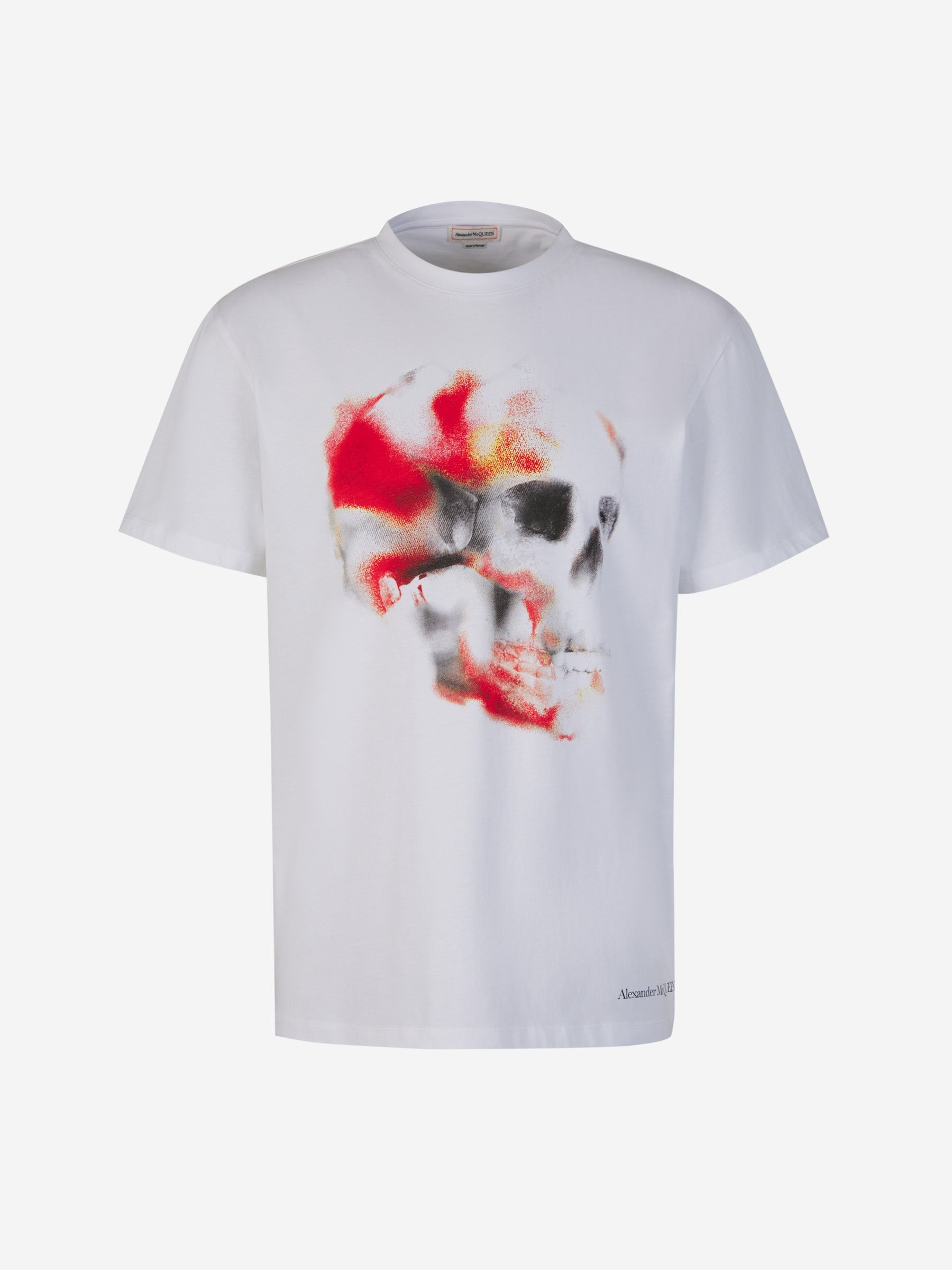 Outlet online McQueen Hombre Camiseta Algodón Estampado color Blanco sku 553-003554 01 - Foto 1