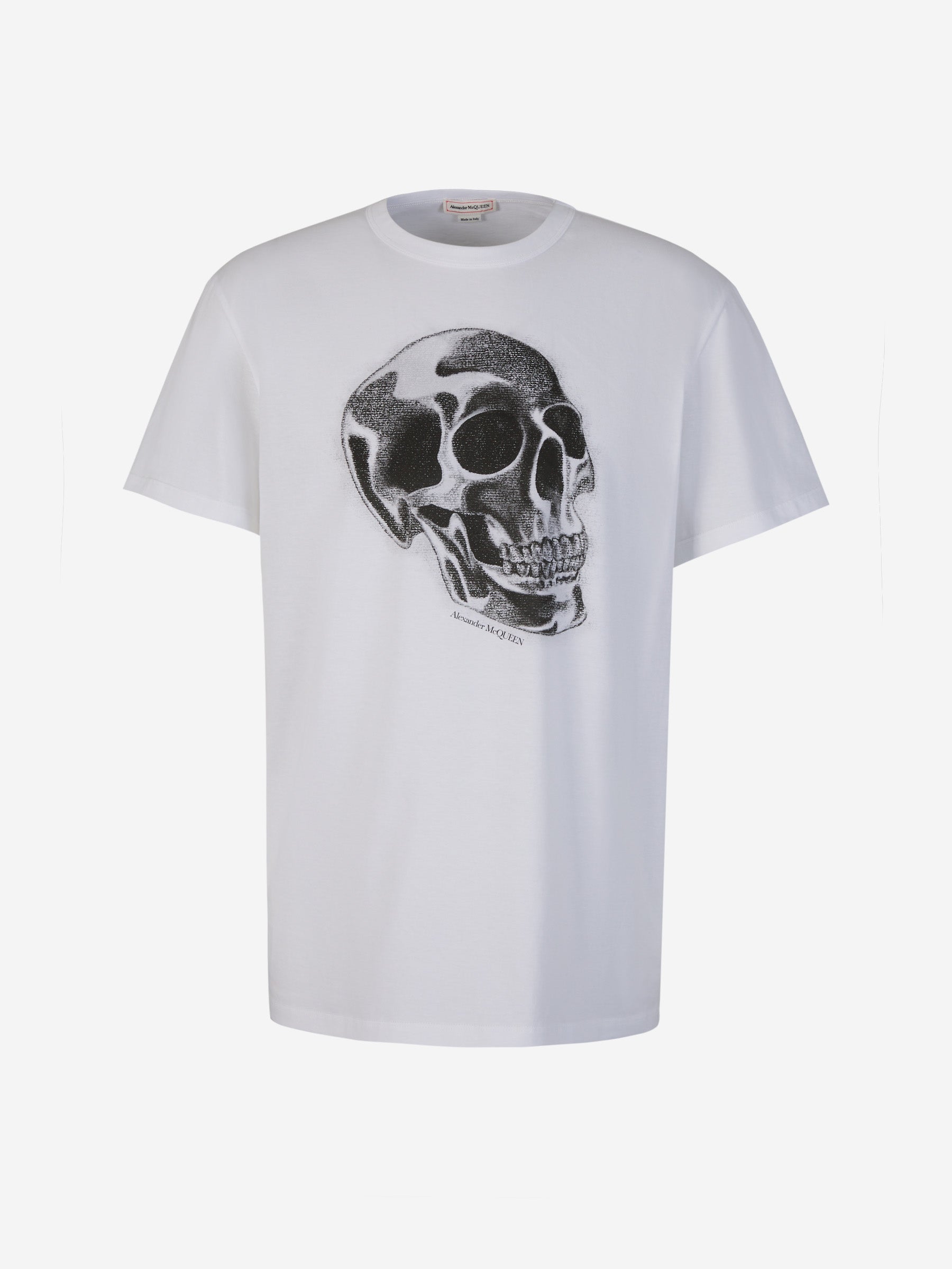 Outlet online McQueen Hombre Camiseta Algodón Estampado color Blanco sku 553-003555 01 - Foto 1
