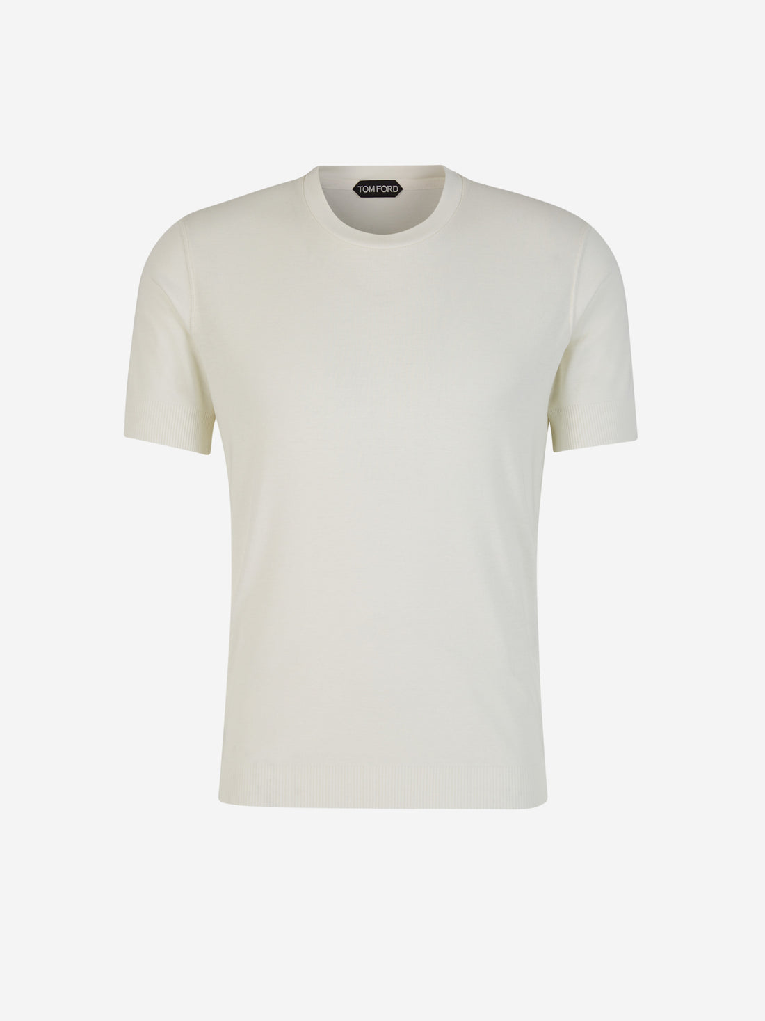 Tom Ford Hombre Barcelona Camiseta Canalé Lyocell color Blanco sku 553-003568 01 - Foto 1