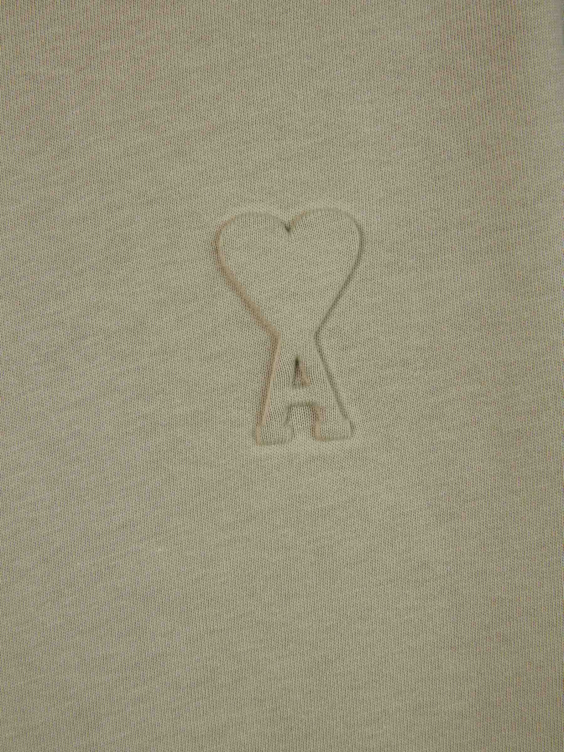Outlet online Ami Paris Hombre Camiseta Algodón Logo color Verde Militar sku 553-003615 02 - Foto 4