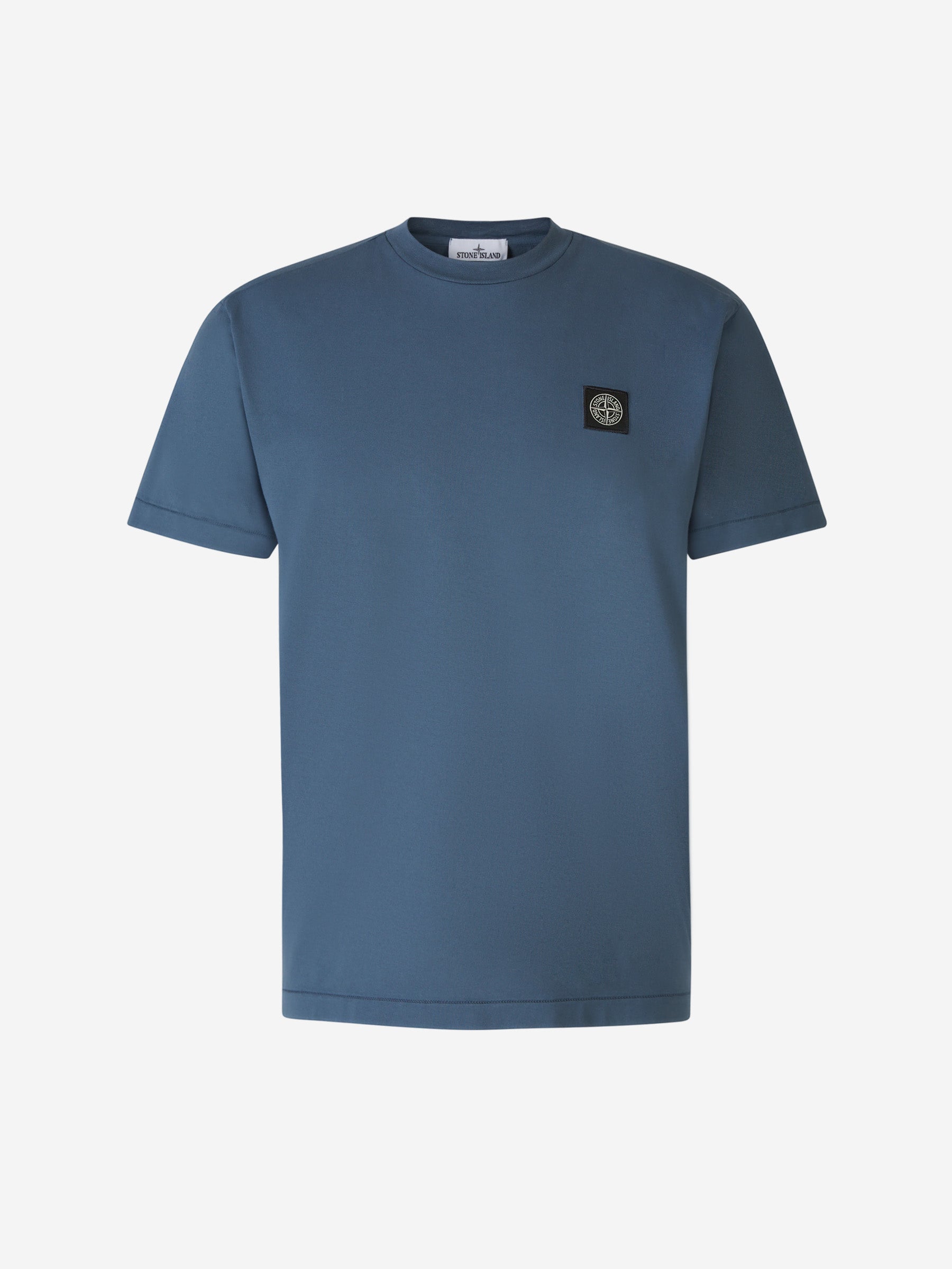 Outlet online Stone Island Hombre Camiseta Logo Algodón color Azul sku 553-003681 02 - Foto 1