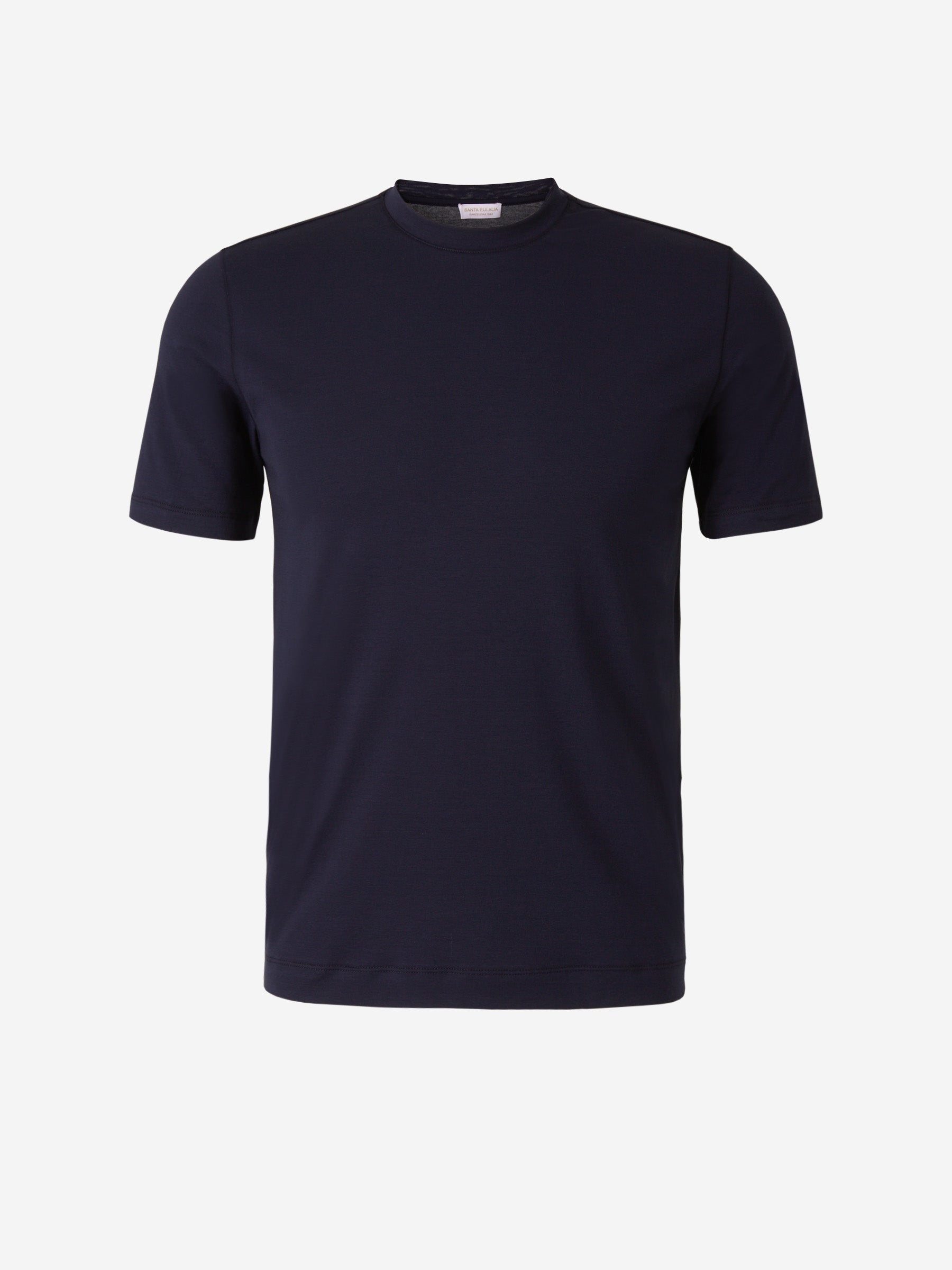 Outlet online Santa Eulalia Hombre Camiseta Lisa Algodón color Azul Marino sku 553-003923 03 - Foto 1