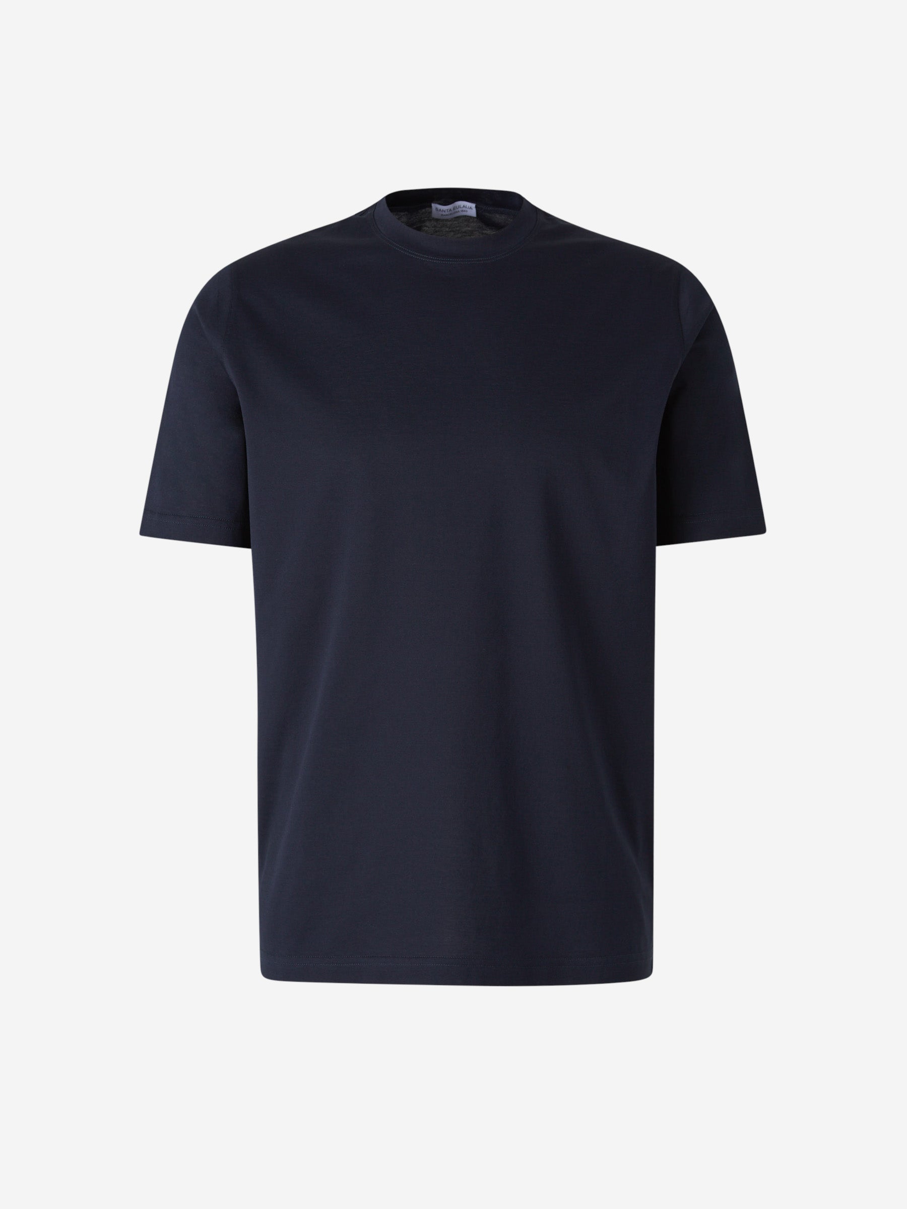Outlet online Santa Eulalia Hombre Camiseta Lisa Algodón color Azul Denim Oscuro sku 553-003979 02 - Foto 1