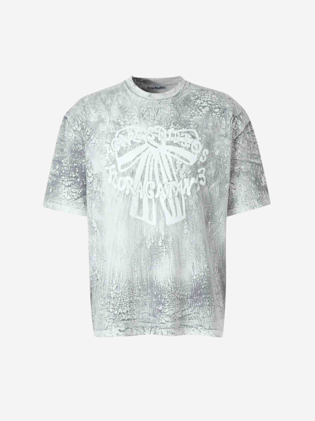 Acne Studios Hombre Barcelona Camiseta Logo Algodón color Blanco Y Negro sku 553-004023 01 - Foto 1