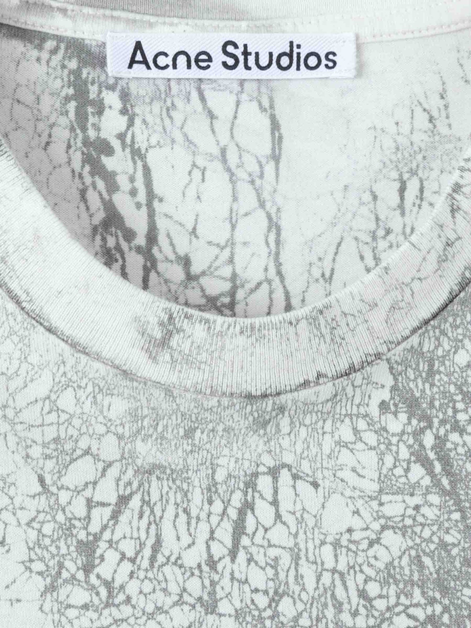 Acne Studios Hombre Barcelona Camiseta Logo Algodón color Blanco Y Negro sku 553-004023 01 - Foto 3