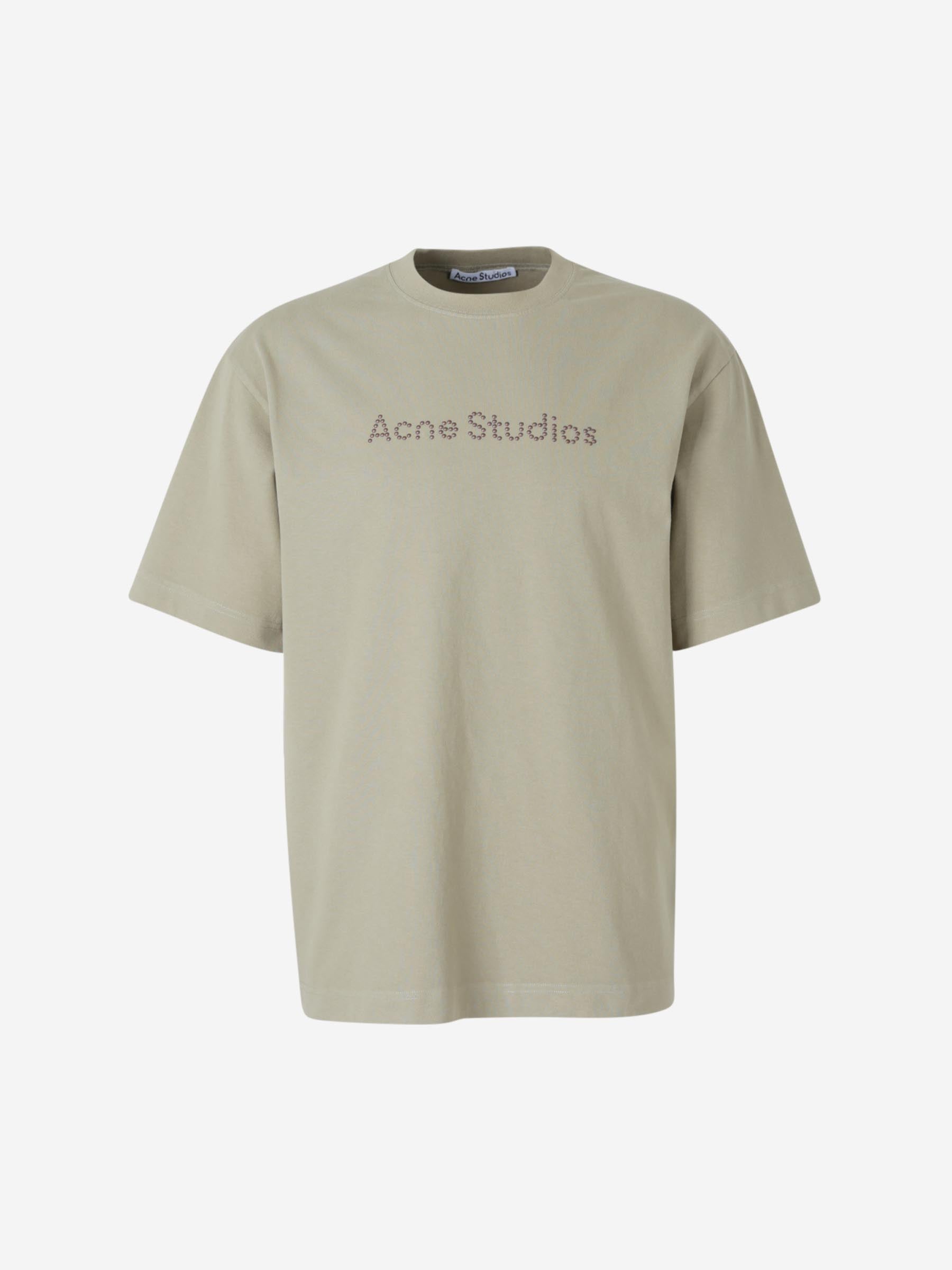 Acne Studios Hombre Barcelona Camiseta Logo Algodón color Verde Lima sku 553-004026 01 - Foto 1