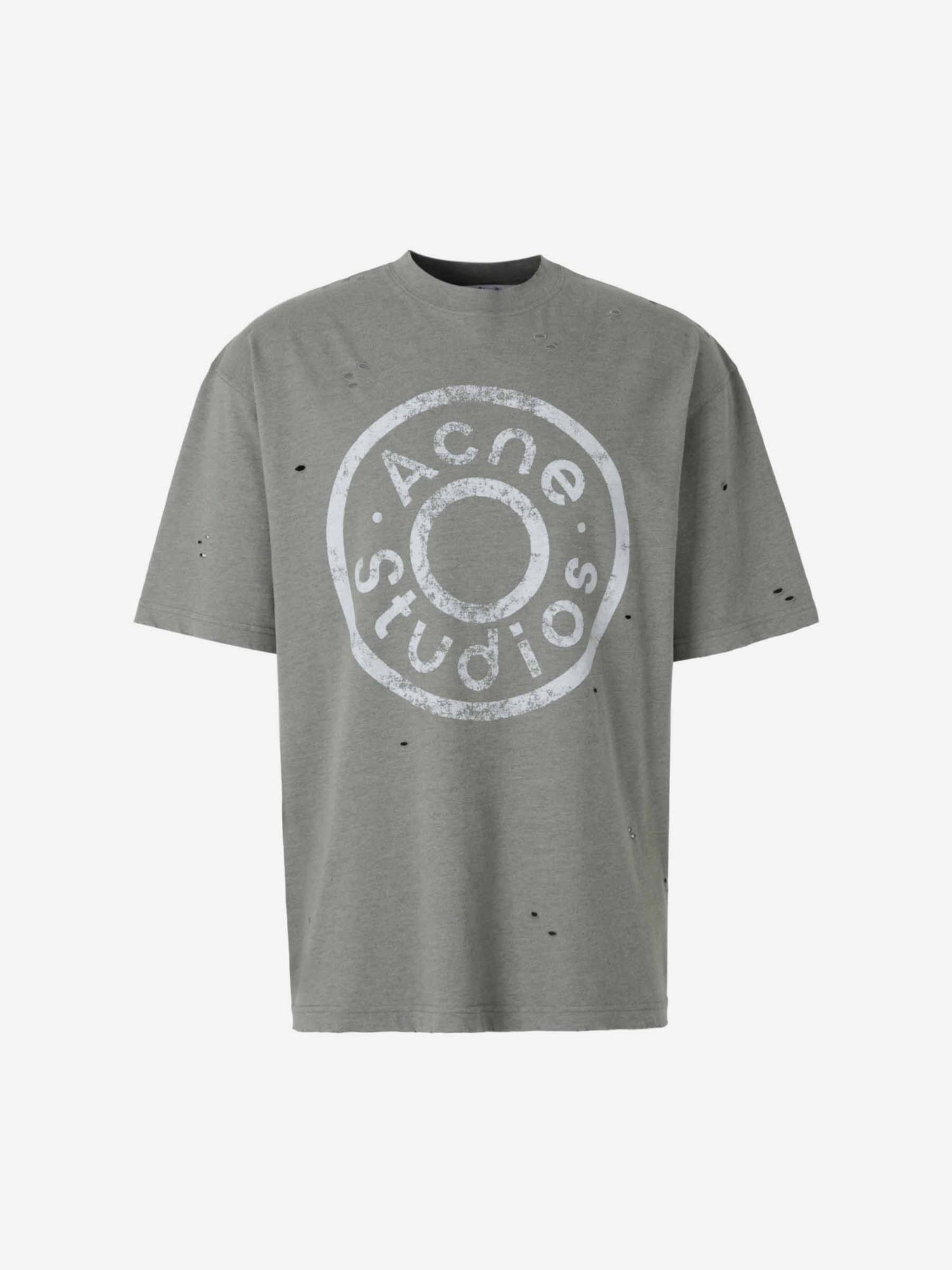 Acne Studios Hombre Barcelona Camiseta Logo Algodón color Verde Oscuro sku 553-004027 01 - Foto 1